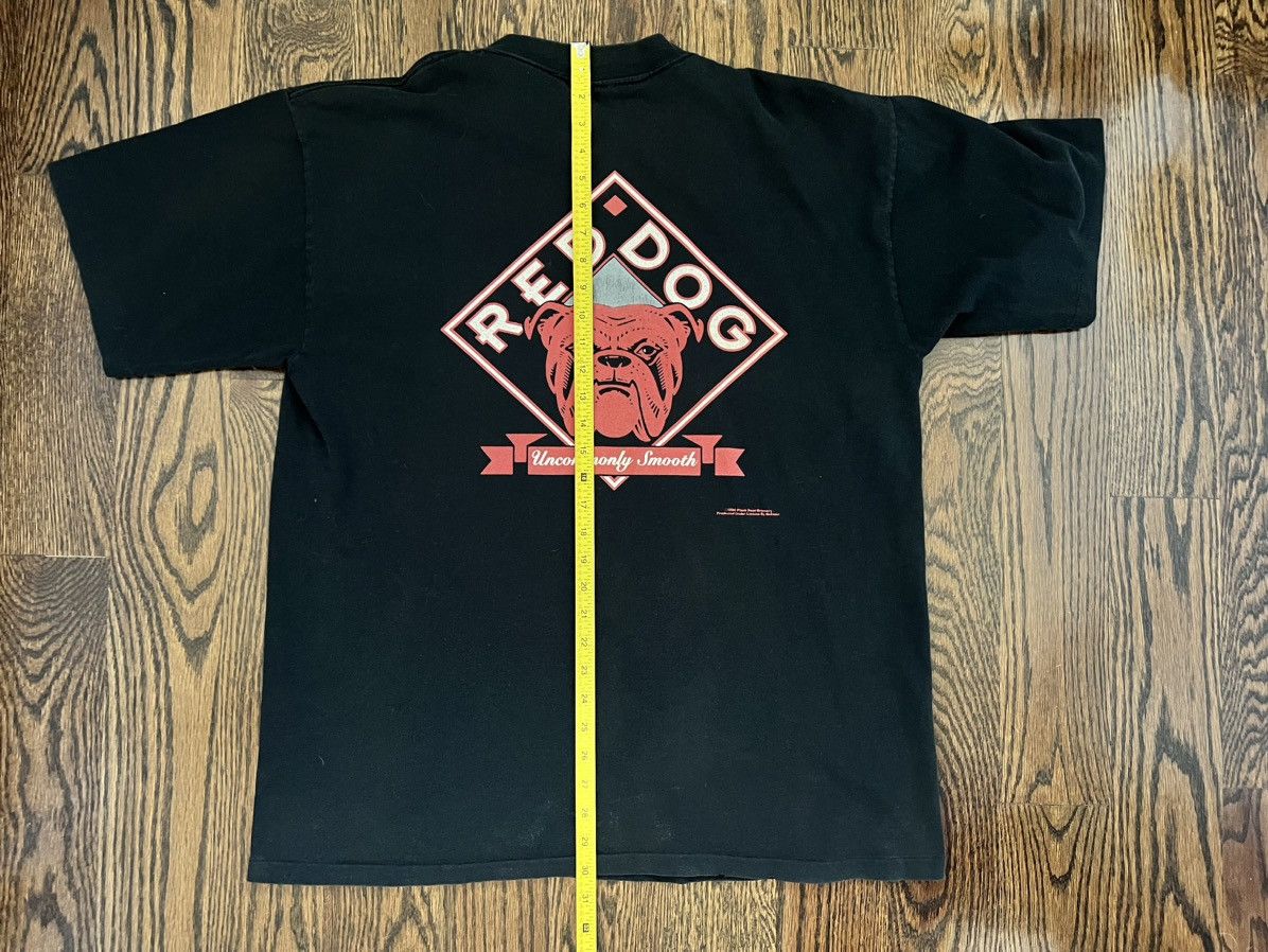 Vintage Vtg 90s Red Dog Beer Single Stitch Faded Bulldog Shirt XL Size US XL / EU 56 / 4 - 9 Thumbnail