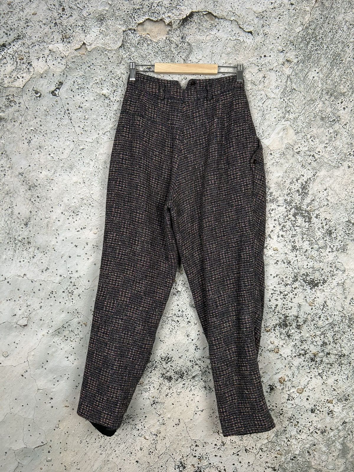 Calvin Klein × Vintage Vintage Calvin Klein 90s Avant Garde Alternative Wool Pants Size US 30 / EU 46 - 4 Thumbnail