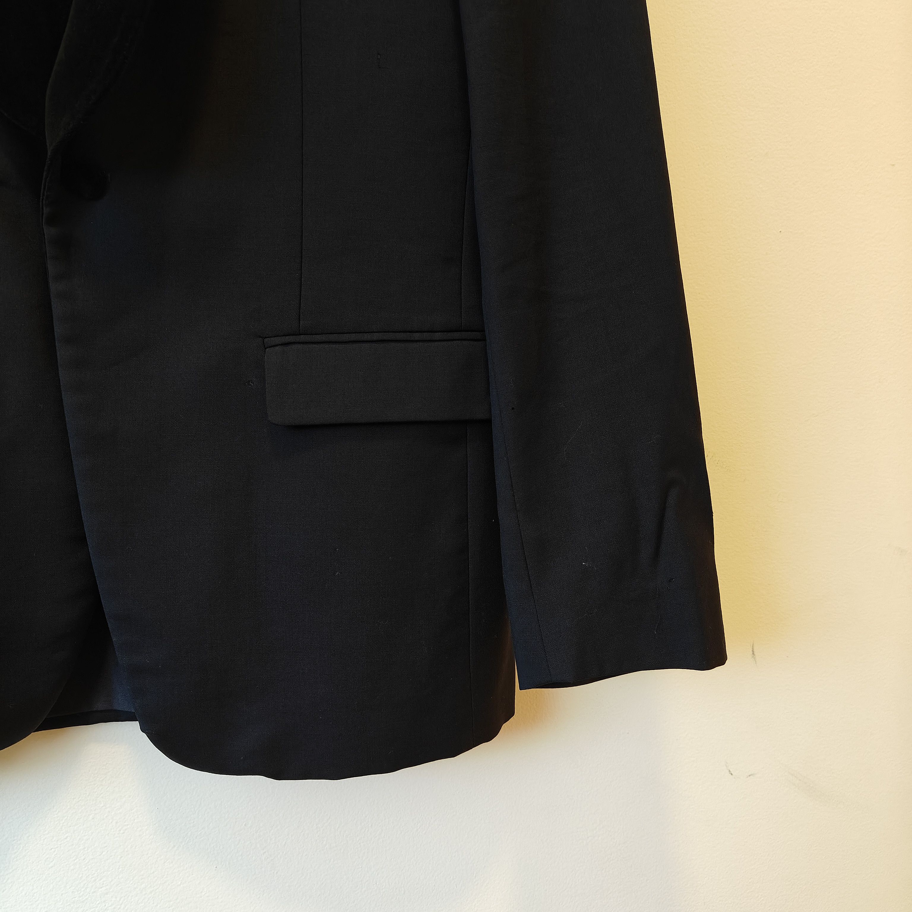 Maison Margiela Navy Tux Velvet Shawl Collar Blazer - mohair Size 48R - 3 Thumbnail
