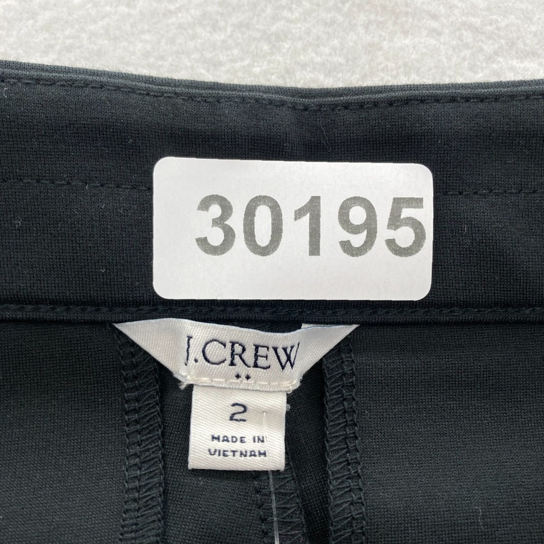 J.Crew J.CREW Crop Flare Ponte Pants Women's 2 Black Stretch Side Zip Casual Comfort Size 26" / US 2 / IT 38 - 4 Thumbnail