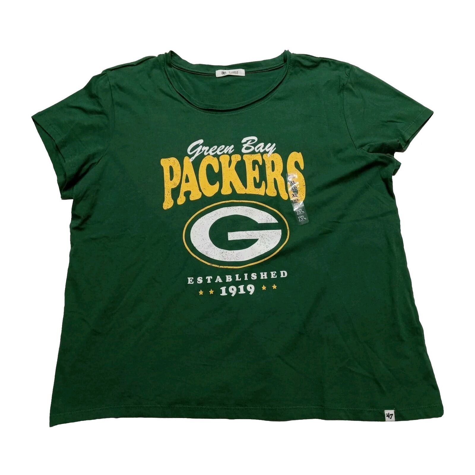 47 Brand Green Bay Packers T-Shirt Women's XL Green '47 Brand SS Tee Size XL / US 12-14 / IT 48-50 - 1 Thumbnail