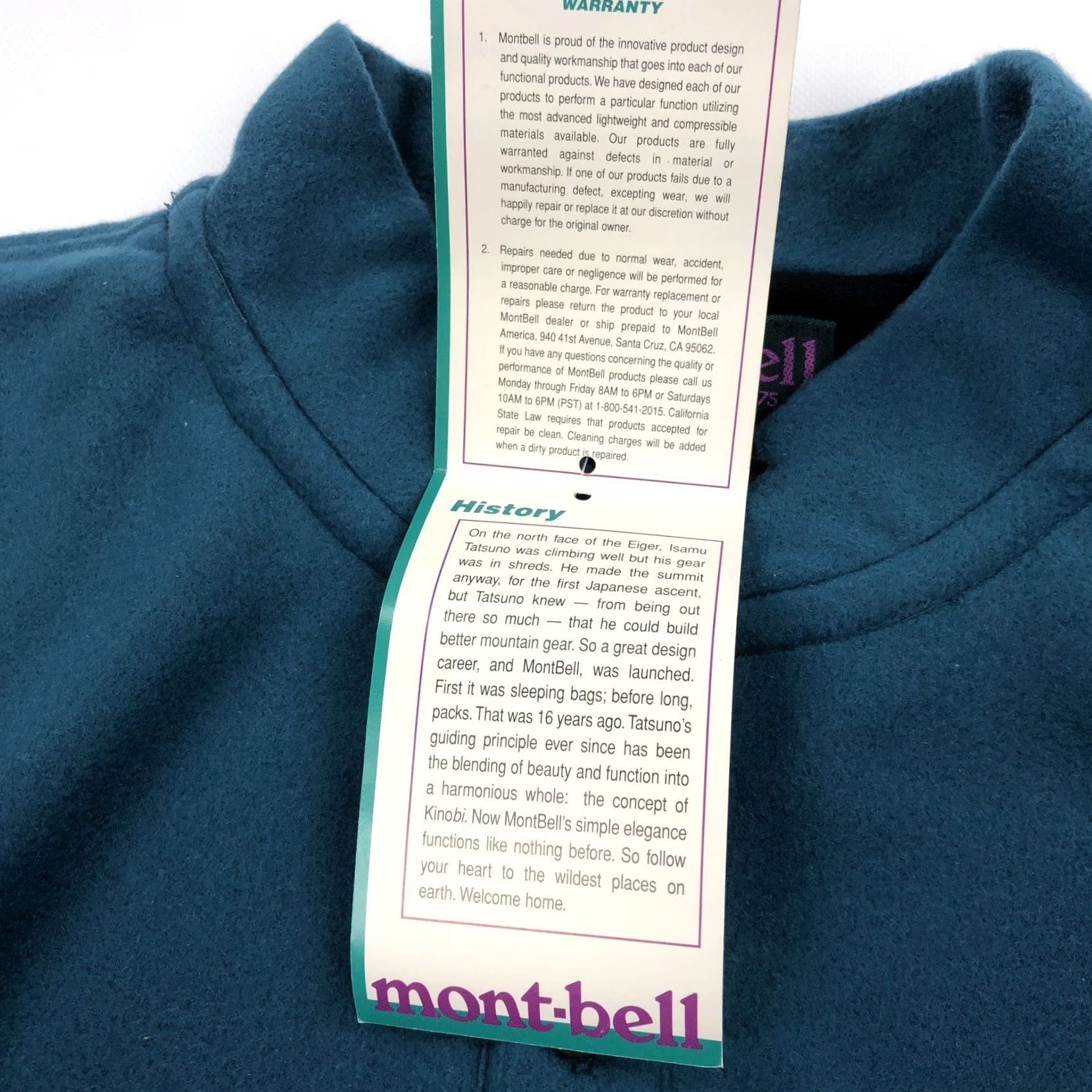 Montbell Mont-bell Chameece Polartec 100M Henley Fleece Top Men XL Teal Made in USA 90s Size US XL / EU 56 / 4 - 6 Thumbnail