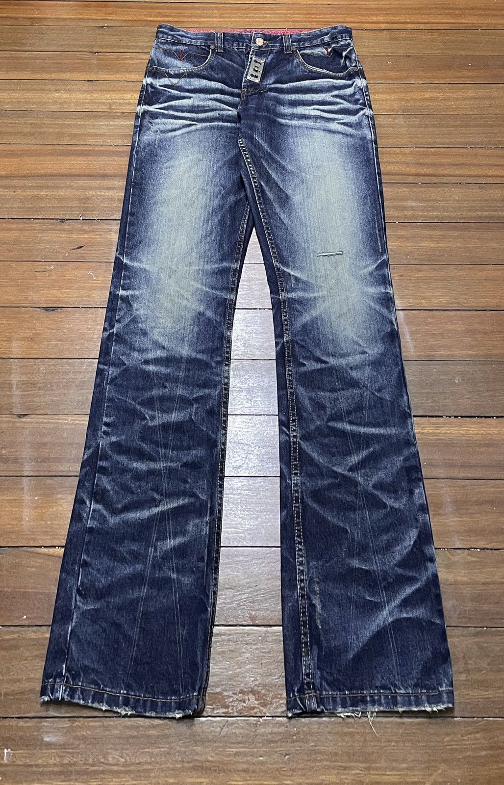If Six Was Nine Very Rare Design Vintage Japanese Brand 2426 Jeans 2000s Size US 34 / EU 50 - 1 Thumbnail