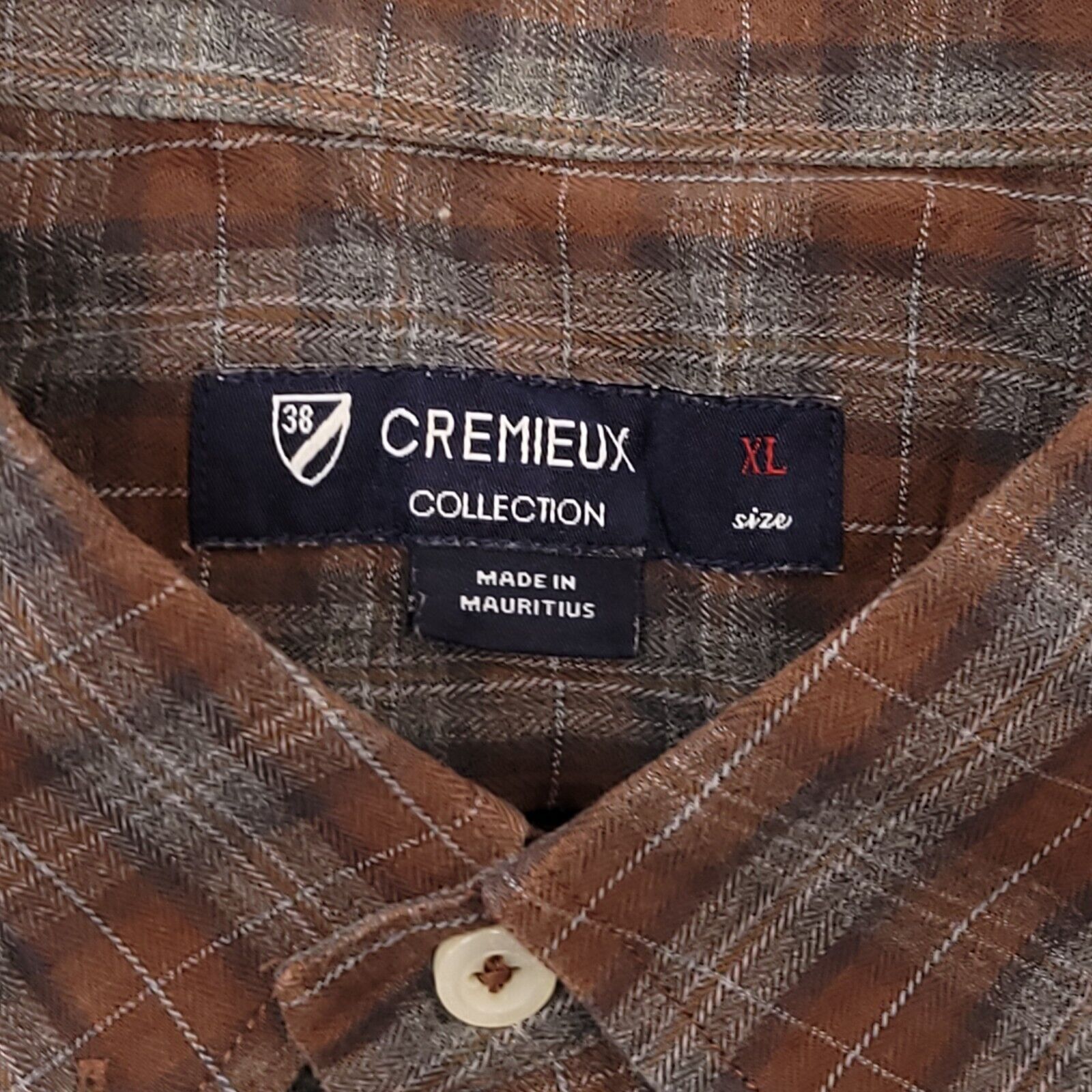 Cremieux Cremieux Collection Tartan Flannel Shirt Mens Size XL Orange Size US XL / EU 56 / 4 - 3 Thumbnail