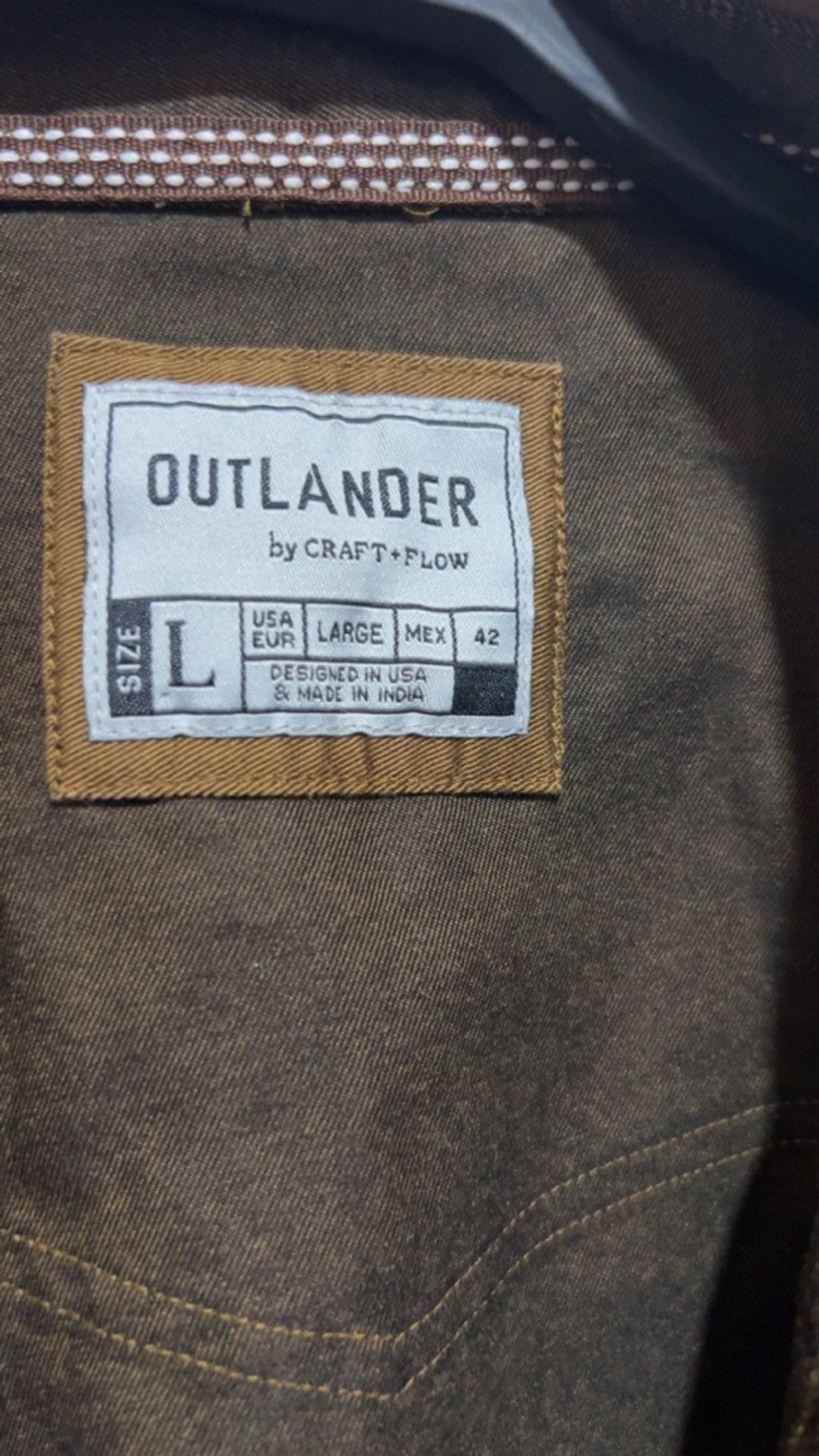 Other Men's OUTLANDER by CRAFT+FLOW Casual Button Down Shirt L Size US L / EU 52-54 / 3 - 4 Thumbnail