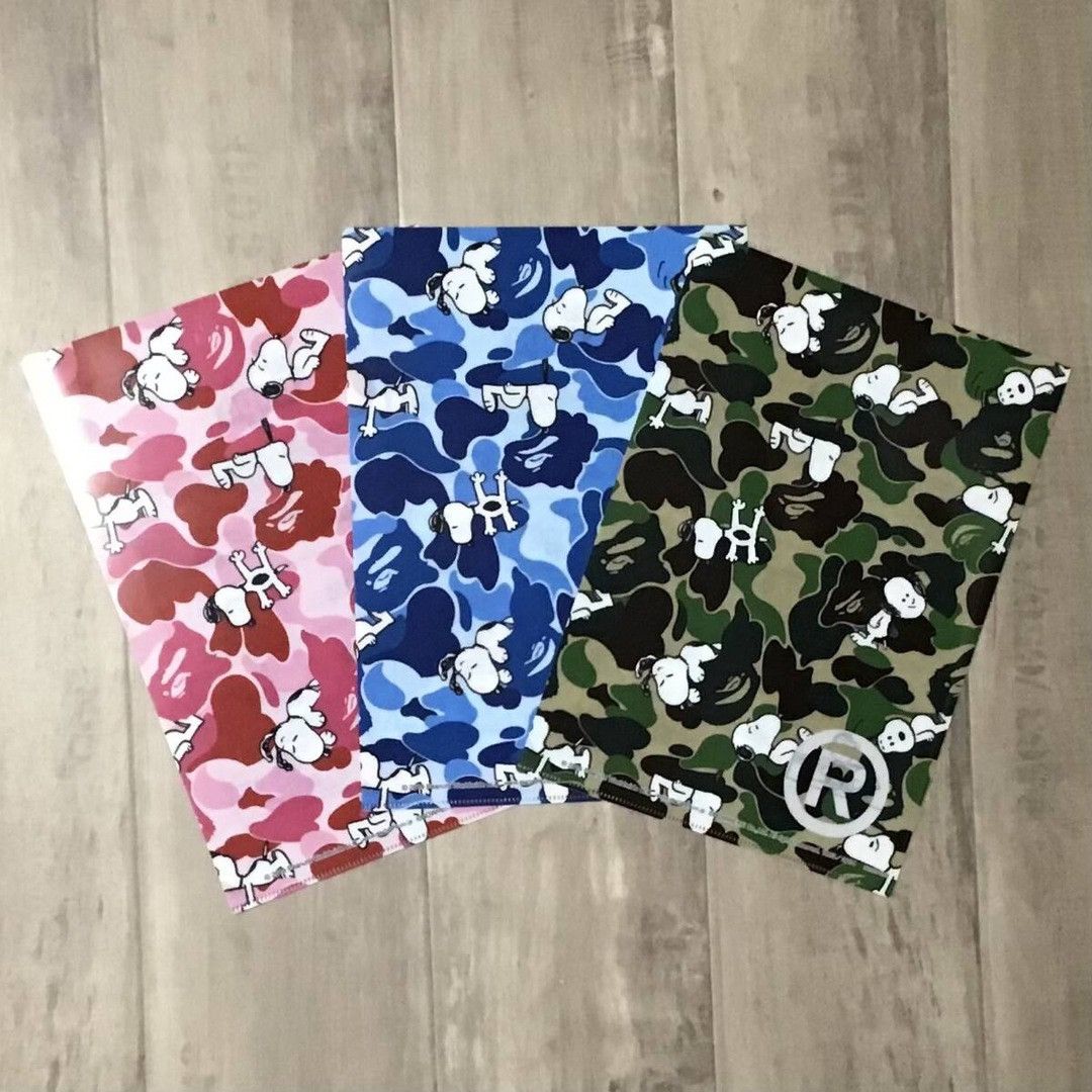 Bape BAPE × Peanuts Snoopy ABC CAMO Clear File Set a bathing ape Size ONE SIZE - 1 Thumbnail