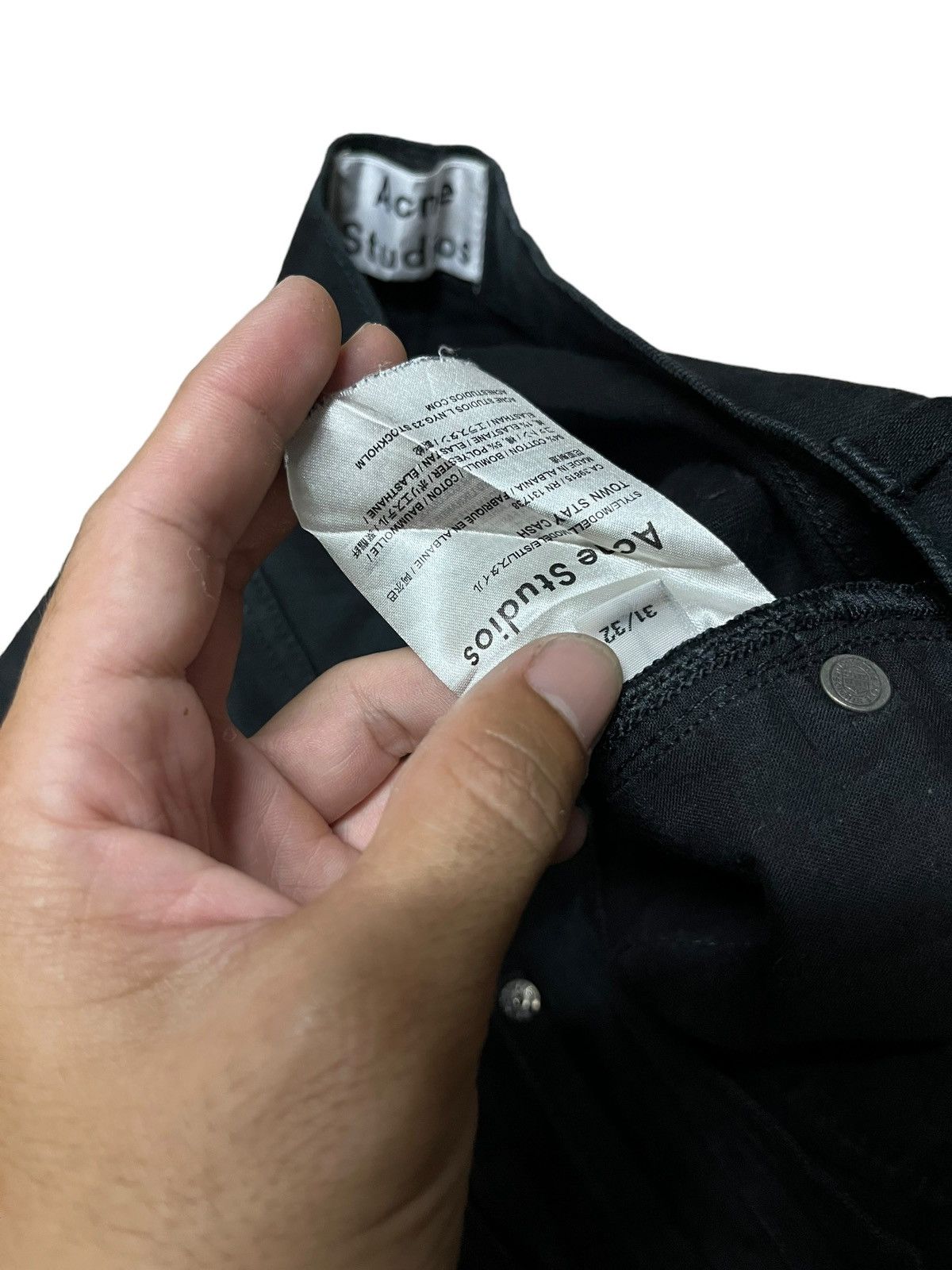 Acne Studios ACNE STUDIOS BLACK JEANS Size US 33 - 7 Thumbnail