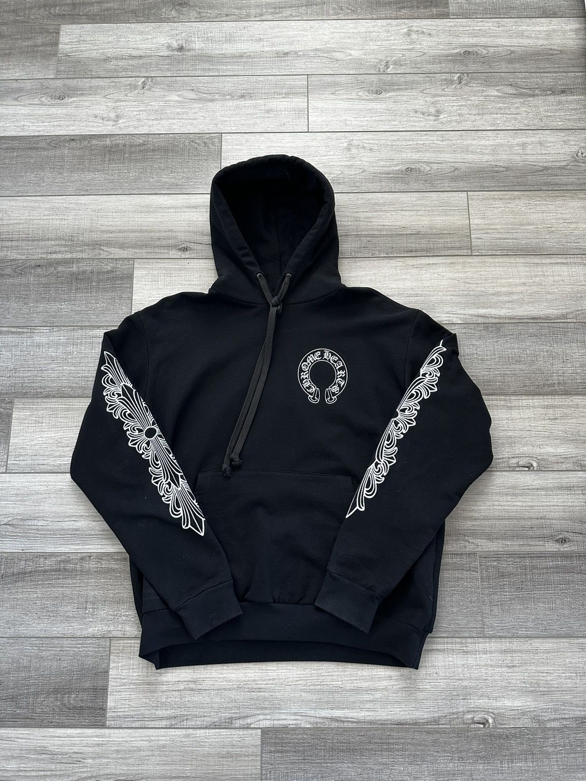 Chrome hearts horshoe hoodie floral