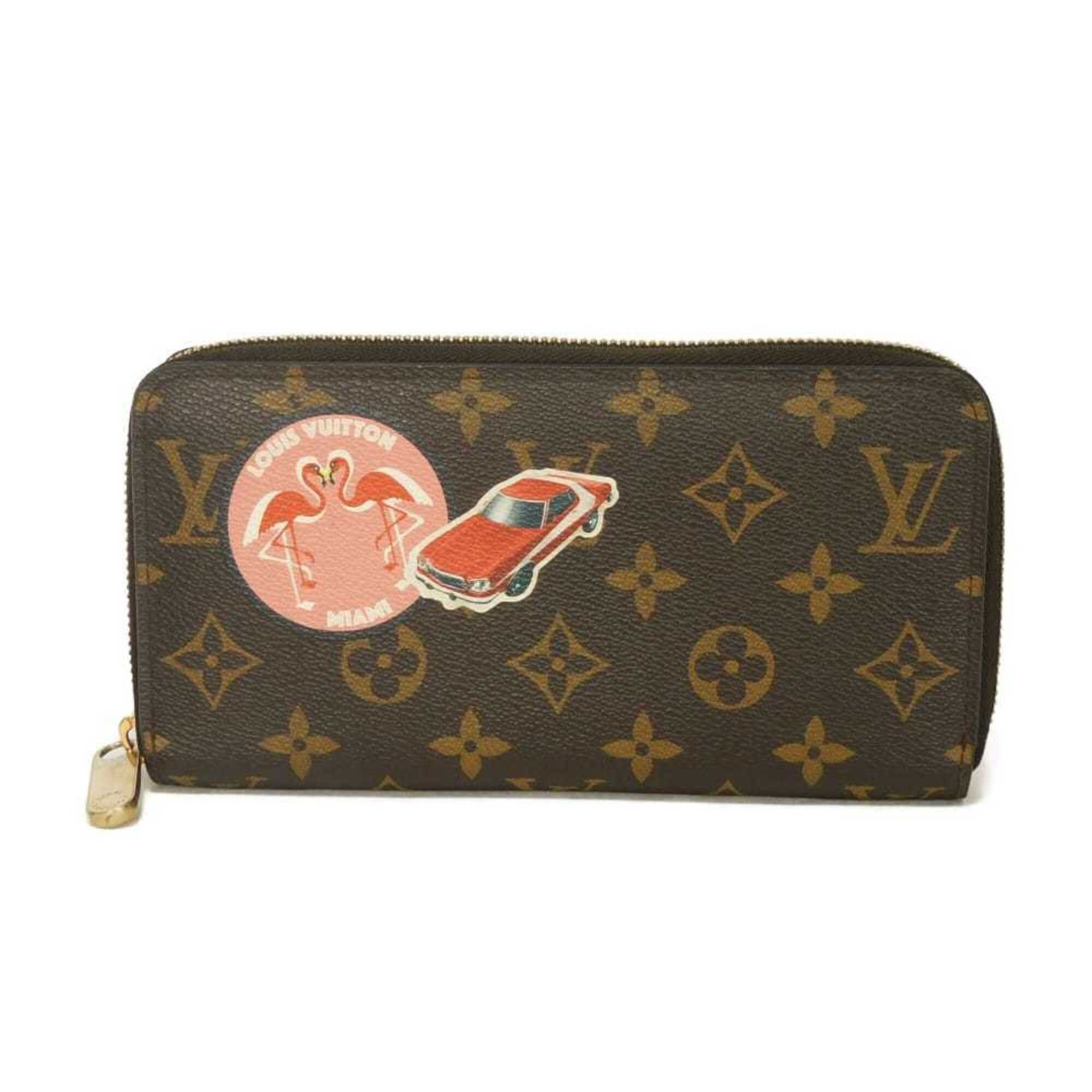 Louis Vuitton Louis Vuitton Zippy Wallet Long Sticker Round Zipper Monogram My LV World Tour Cerise M62149 Men's Women's Size ONE SIZE - 1 Thumbnail