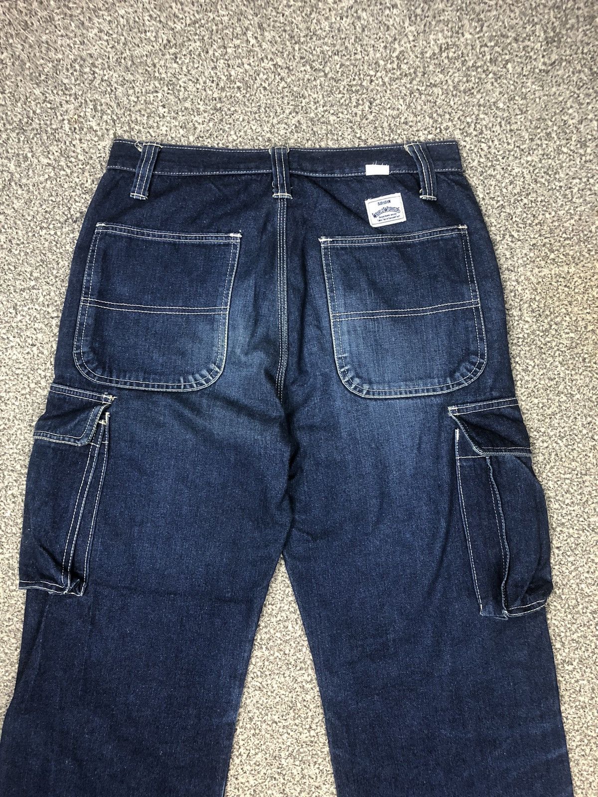 Big John × Japanese Brand × Vintage Vintage 90s BiG JOHN World Workers Cargo Jeans Size US 30 / EU 46 - 13 Thumbnail