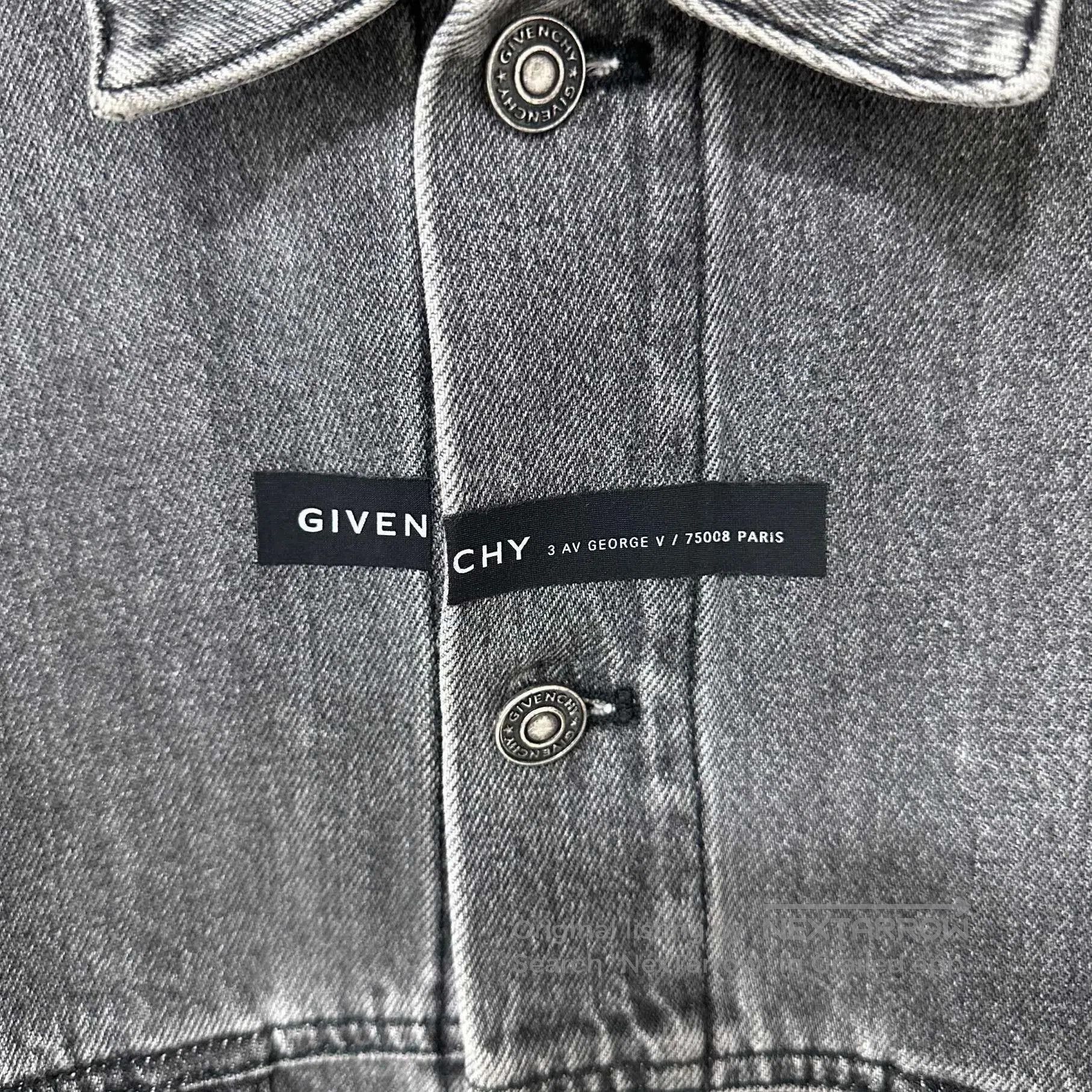 Givenchy Givenchy Gray White Washed Denim Jacket. Size US M / EU 48-50 / 2 - 6 Thumbnail