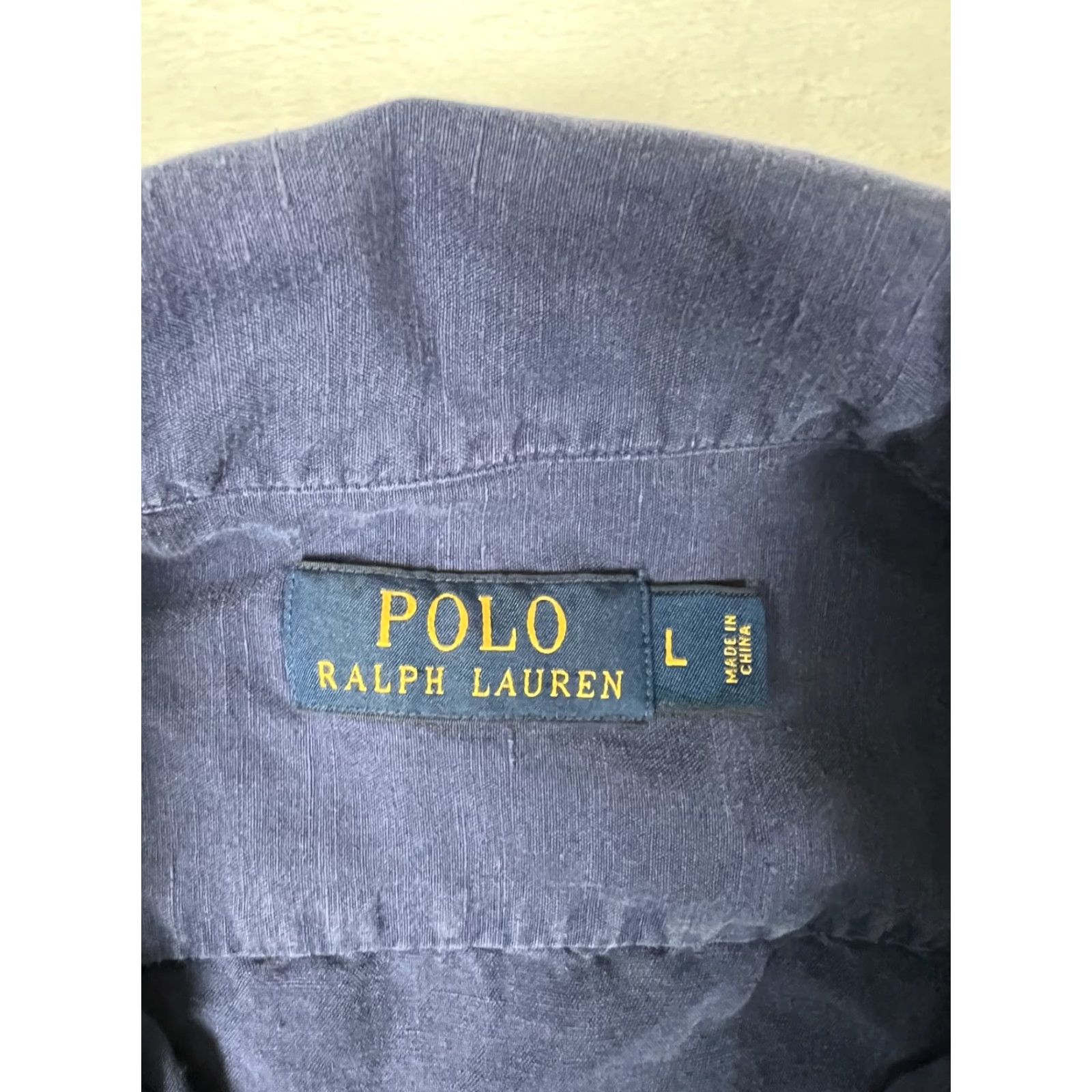 Polo Ralph Lauren Polo Ralph Lauren Shirt Short Sleeve Button-Up Size L Blue Solid Button-Down Collar Men Classic Vintage No Size US L / EU 52-54 / 3 - 3 Thumbnail