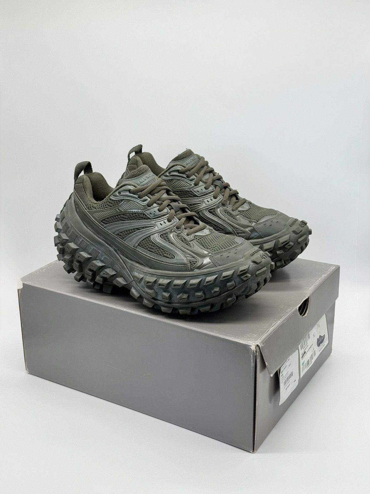 Balenciaga Size 8 - Balenciaga Defender Sneaker Dark Green | Grailed