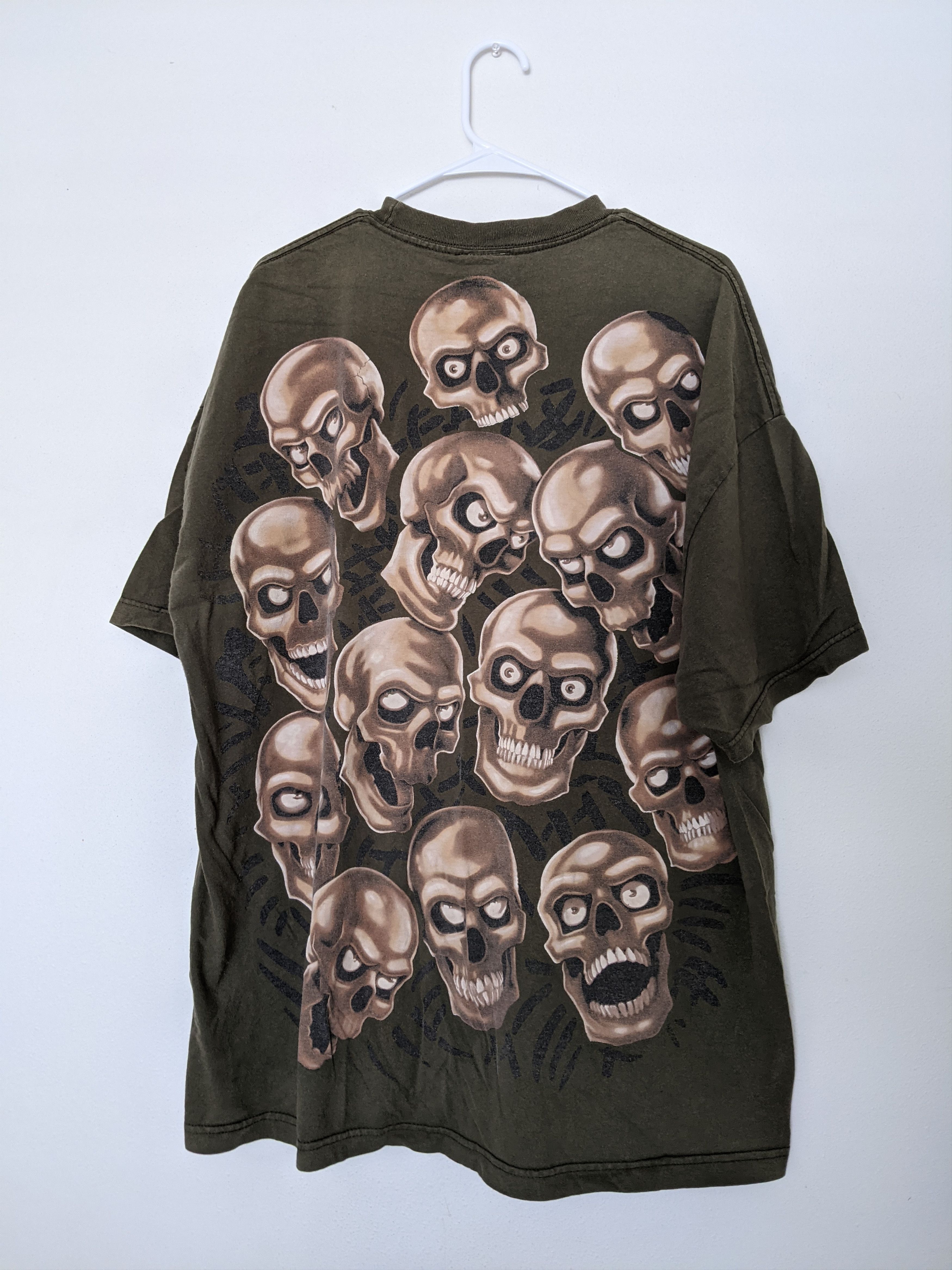 Liquid Blue Liquid Blue Vintage Skulls Shirt Size US XXL / EU 58 / 5 - 8 Thumbnail