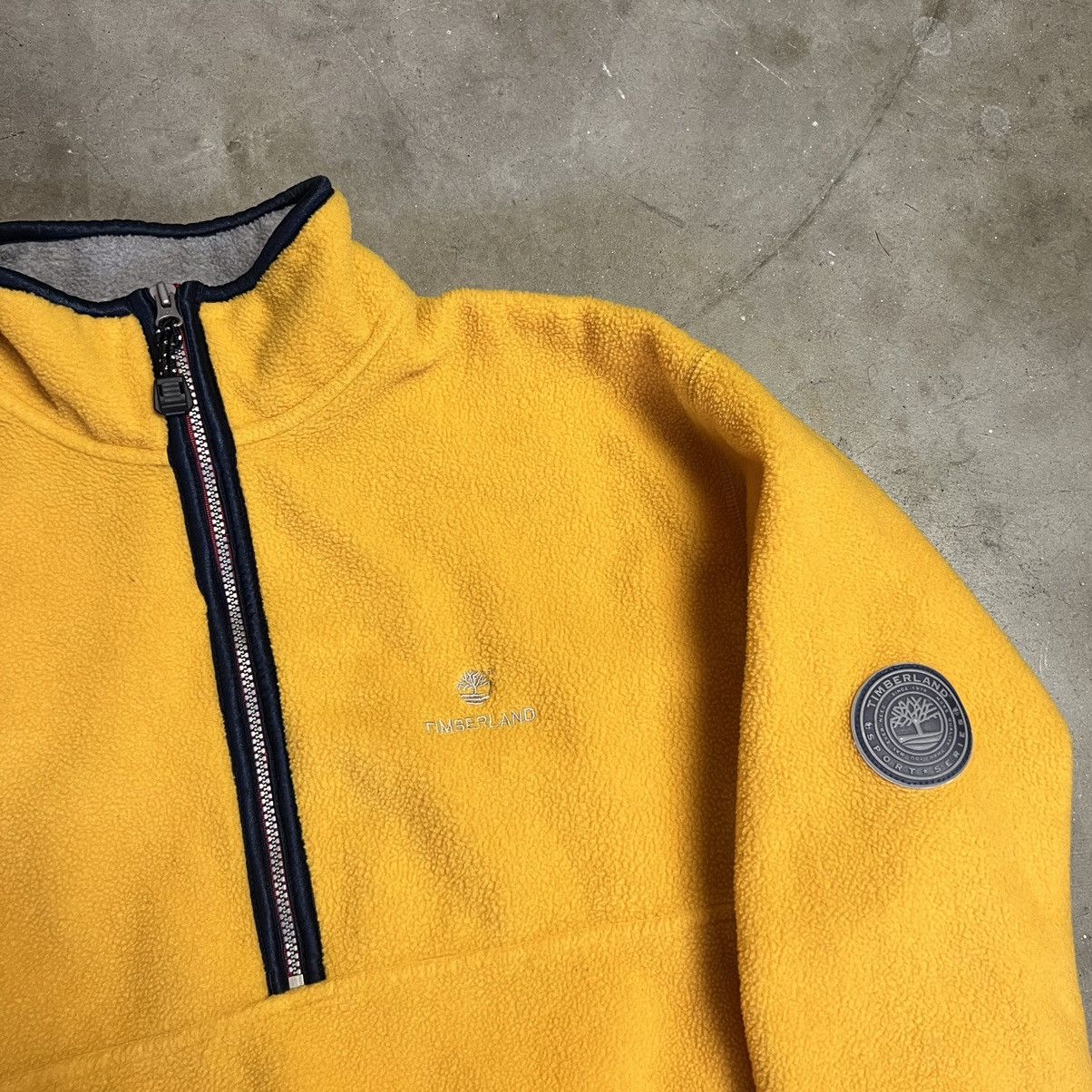 Timberland VTG 90s Timberland Sport Series 1/2 Zip Fleece Sweater Size US M / EU 48-50 / 2 - 2 Thumbnail