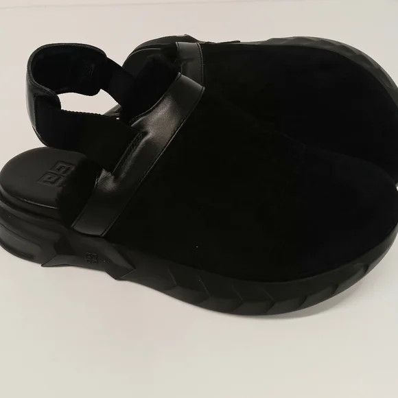 Givenchy Givenchy Marshmallow Hoya Shearling-Lined Suede Mules - EU44 Size US 11 / EU 44 - 7 Thumbnail