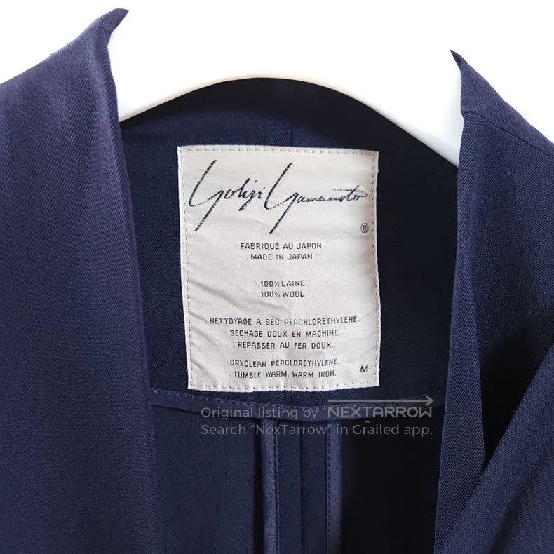 Yohji Yamamoto Yohji Yamamoto 1980s wool scarf collar coat Size US M / EU 48-50 / 2 - 3 Thumbnail