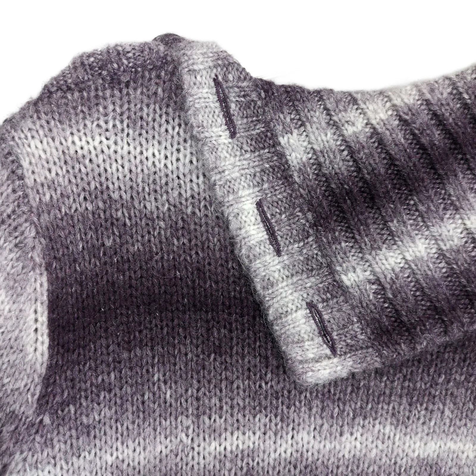 Jones New York Jones New York Sport Women's XL Purple Ombre Striped Sweater Size XL / US 12-14 / IT 48-50 - 4 Thumbnail