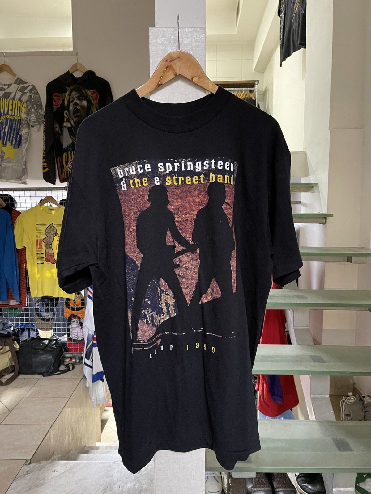Band Tees × Vintage Bruce Springsteen and the E street Band 1999 tour T shirt Size US XL / EU 56 / 4 - 1 Thumbnail