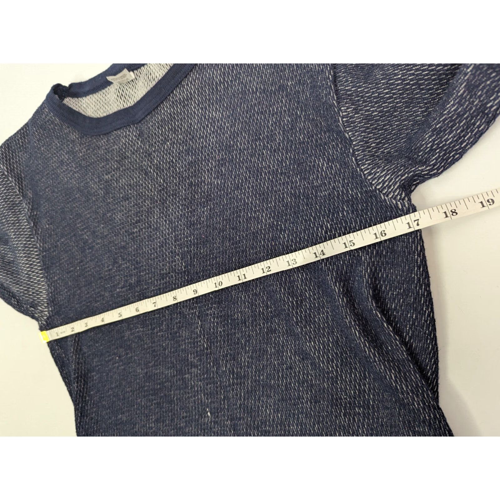 Vintage Morgan Mills Shirt Mens XL Navy Blue Thermal Waffle Knit Base Layer 90s Sports Outdoors Cotton Knit Crew Neck Tee Size US XL / EU 56 / 4 - 6 Thumbnail