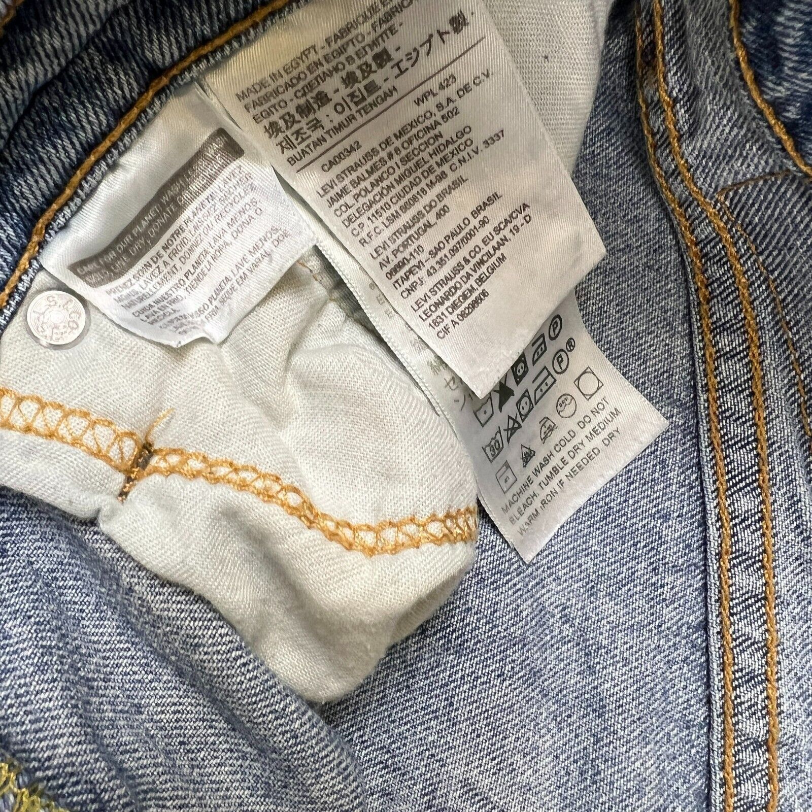 Levi's × Vintage Levi's 512 Jeans 32x30 Slim Taper Distressed Denim Pants Size US 31 - 9 Thumbnail