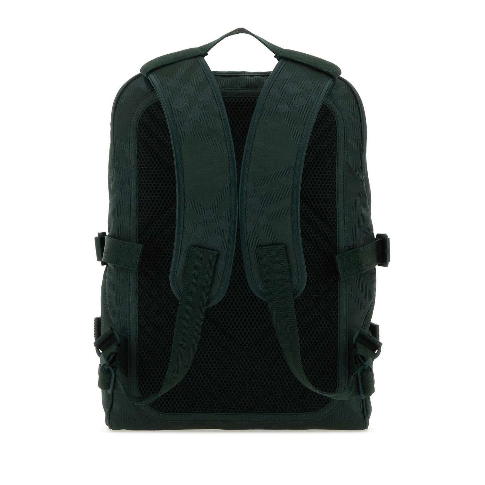 Burberry BURBERRY Check Bottle Green Nylon Backpack New And Authentic Size ONE SIZE - 3 Thumbnail