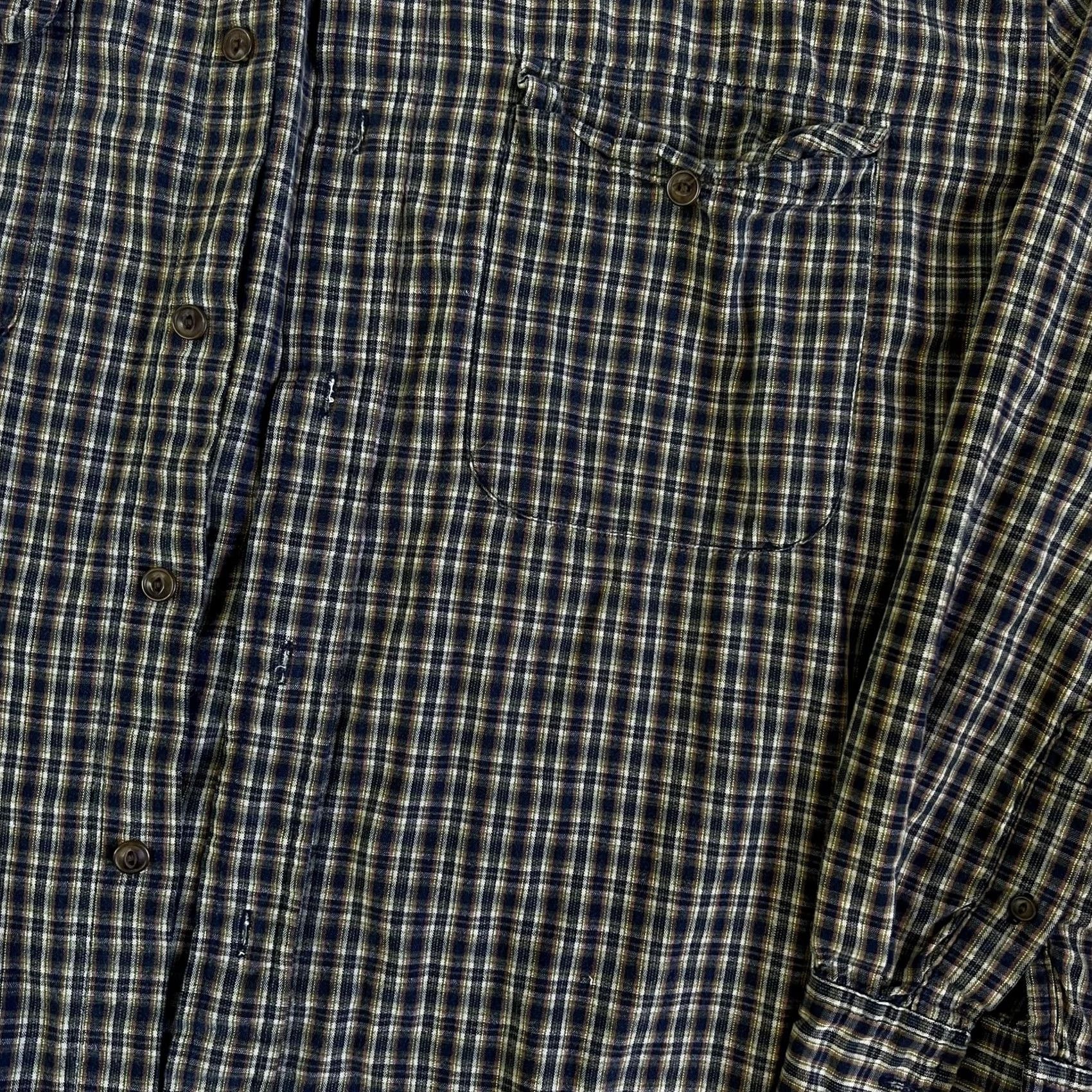 Aeropostale VINTAGE Aeropostale Shirt Mens L Blue Plaid Button Front Long Sleeve Cotton Size US L / EU 52-54 / 3 - 2 Thumbnail