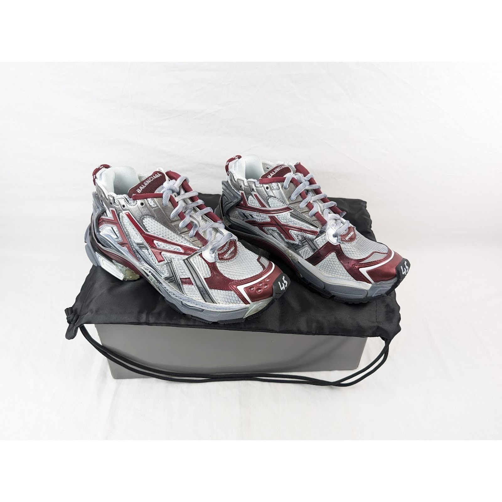 Balenciaga o1rshd1 Four Color Rubber Runners in Multicolor Size US 10 / EU 43 - 21 Thumbnail