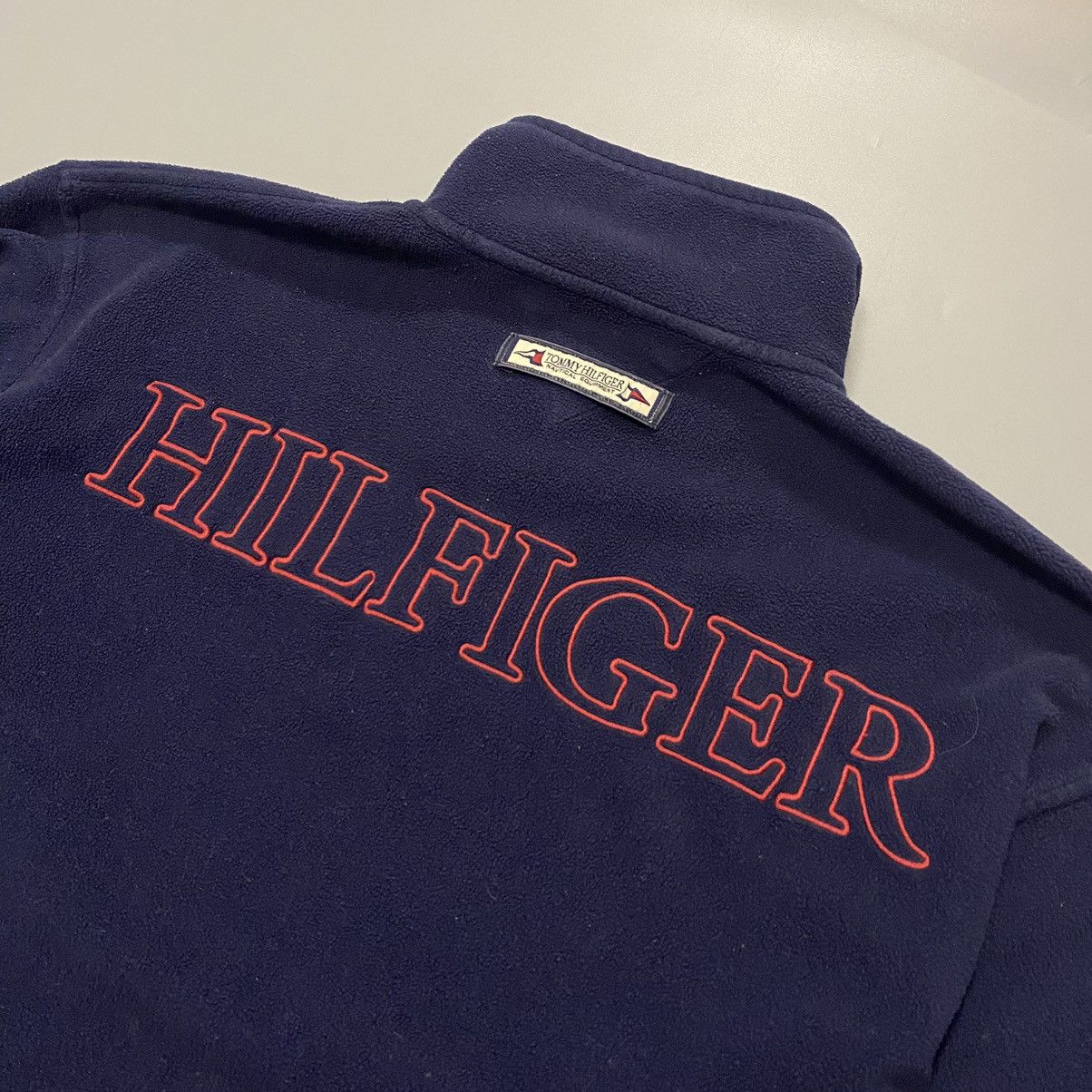 Tommy Hilfiger Tommy Hilfiger Vintage Blue Big Logo Fleece Size Mens M Size US M / EU 48-50 / 2 - 7 Thumbnail