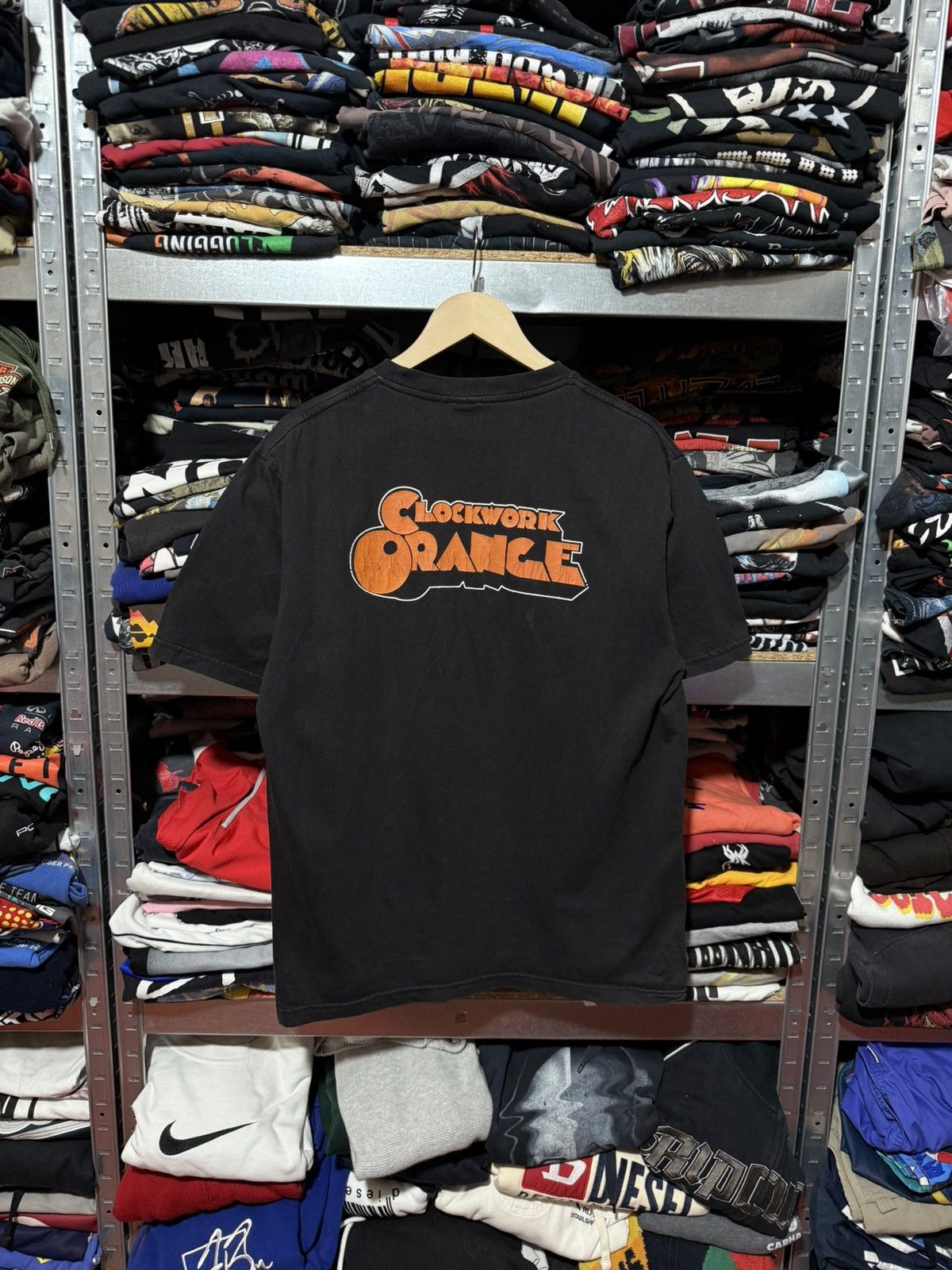 Vintage Vintage 90’s Y2K Clockwork Orange Dead Face Horror T-Shirt Size US XL / EU 56 / 4 - 2 Thumbnail