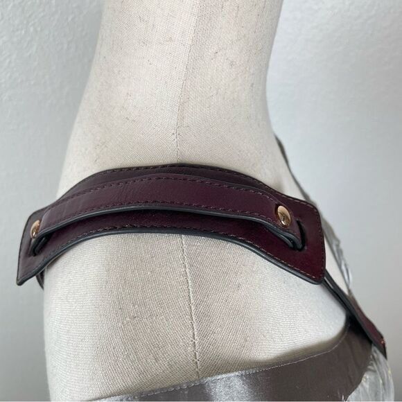 Other Kooba Leroy hobo crossbody handbag wildberry burgundy red NE Size ONE SIZE - 16 Thumbnail