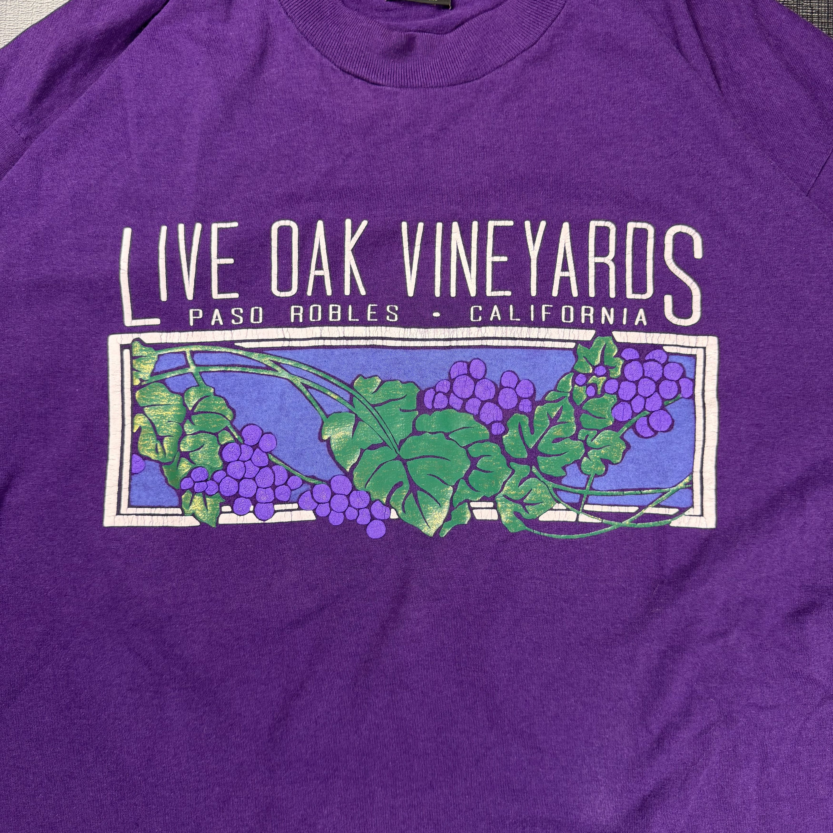 Vintage Vintage Single Stitch Vineyards 90s Paso Robles Tee Purple L Size US L / EU 52-54 / 3 - 3 Thumbnail