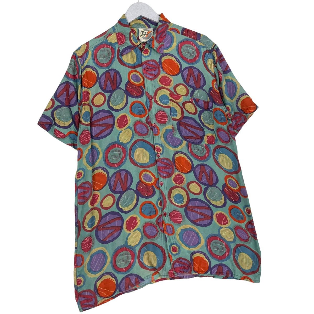 Japanese Brand × Vintage 💥VINTAGE SILK ART DEV BUTTON SHIRT Size US L / EU 52-54 / 3 - 3 Thumbnail