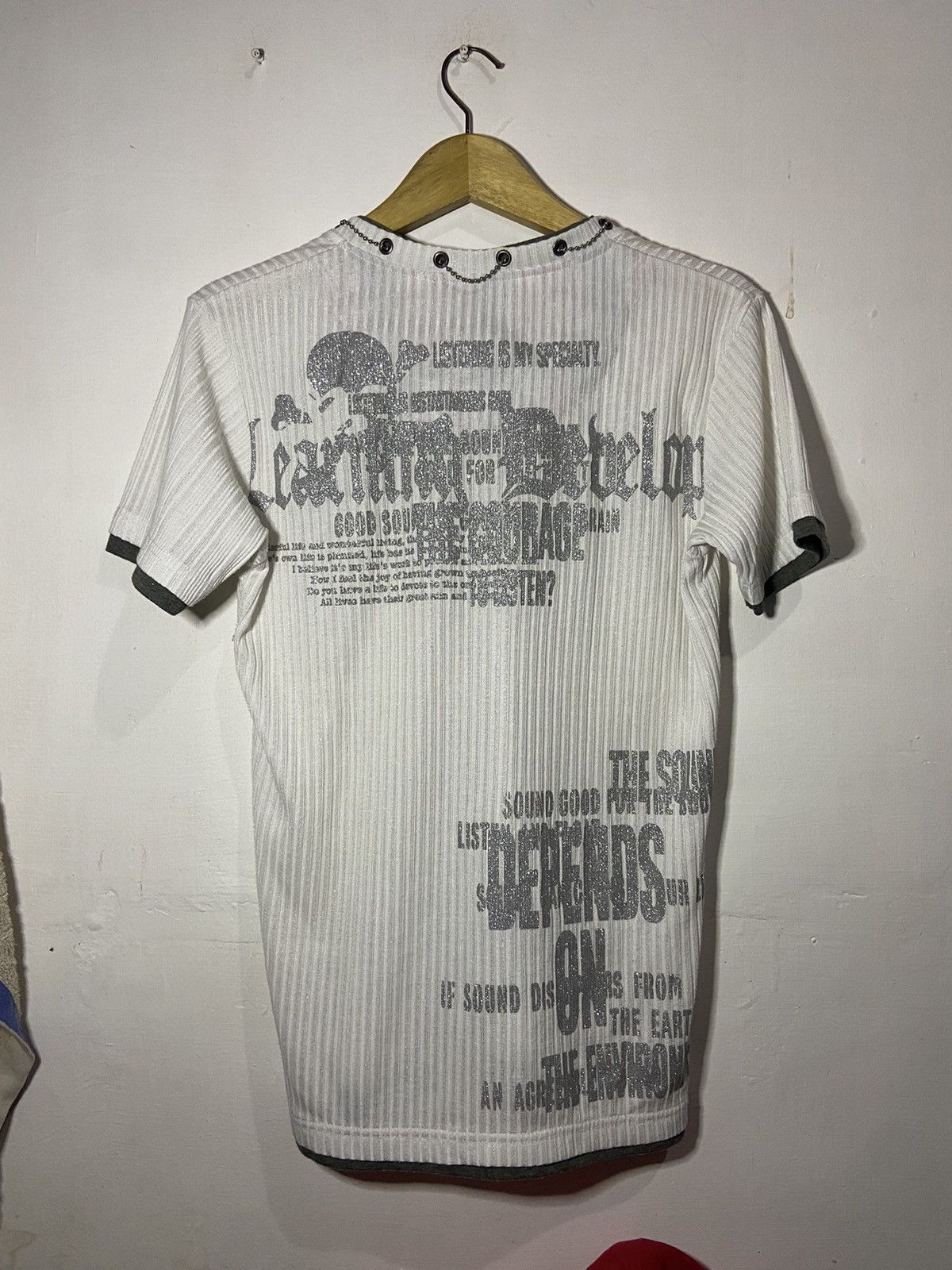 5351 POUR LES HOMMES Vintage clash poem y2k t-shirts Size US L / EU 52-54 / 3 - 4 Thumbnail