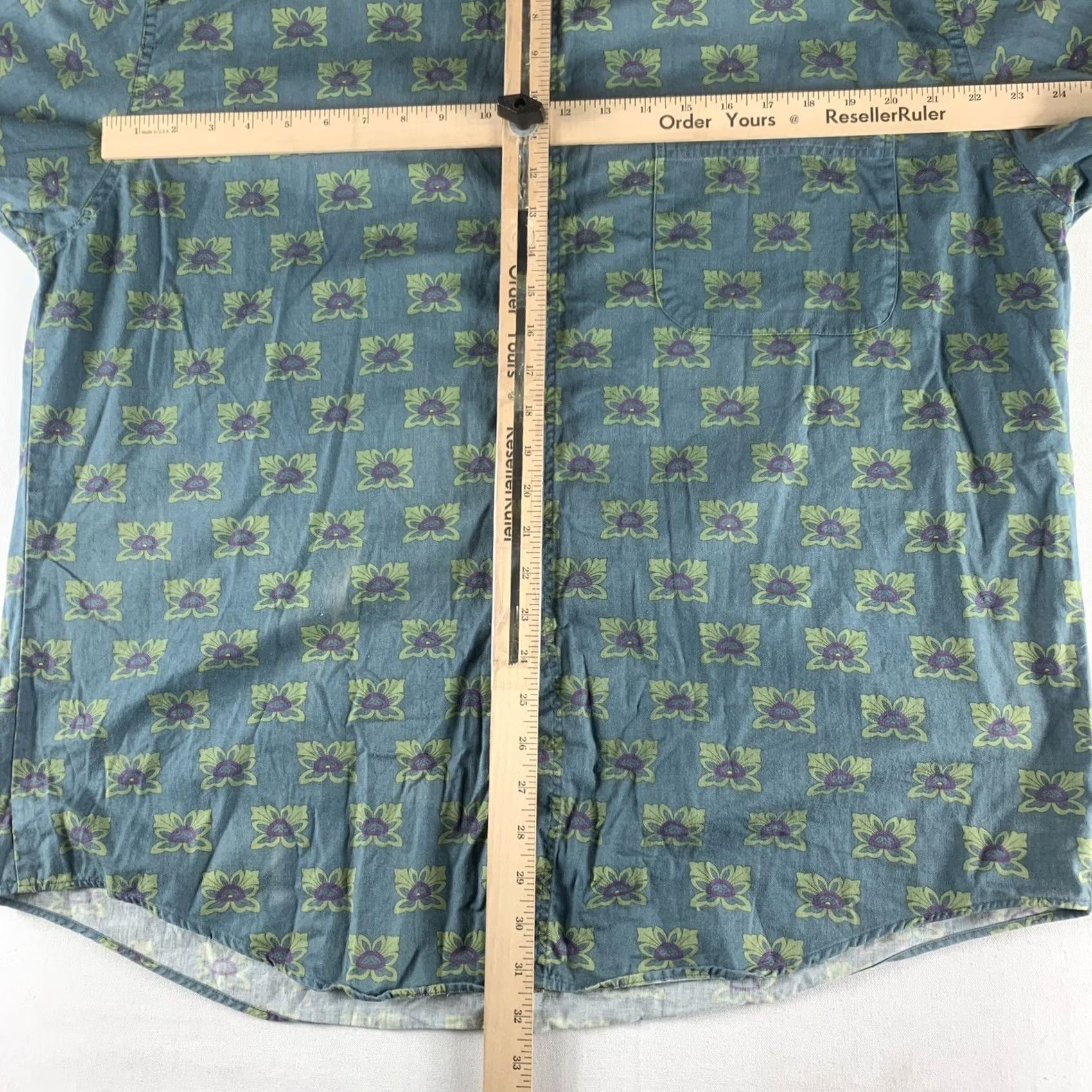 Dockers VINTAGE DOCKERS SHIRT MENS XL BLUE FLORAL COTTON BUTTON UP LONG SLEEVE Y2K Size US XL / EU 56 / 4 - 4 Thumbnail