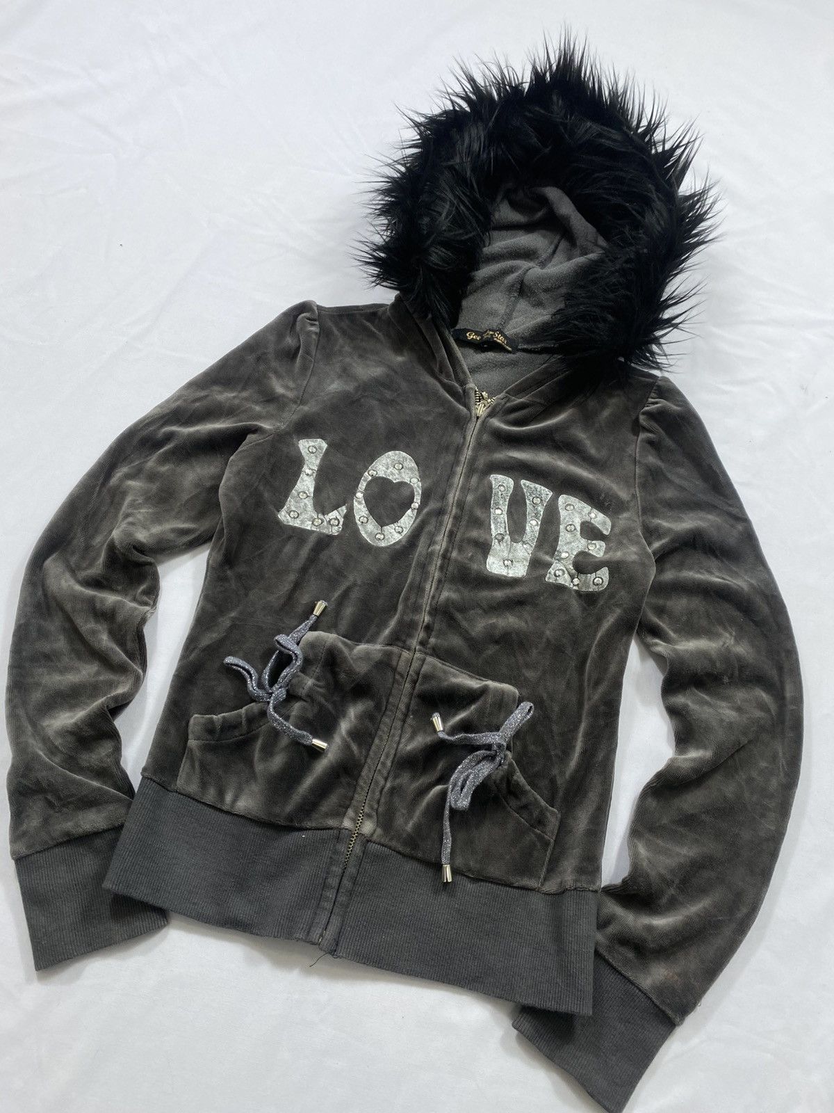 If Six Was Nine Sick Faux Fur velvet zip Hoodie Love Size US S / EU 44-46 / 1 - 2 Thumbnail