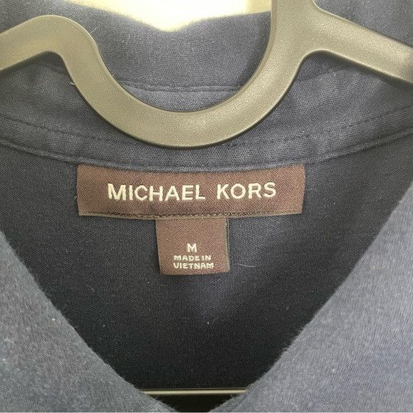 Michael Kors Michael Kors Jersey Short Sleeve Polo Shirt Navy Blue M Size US M / EU 48-50 / 2 - 3 Thumbnail