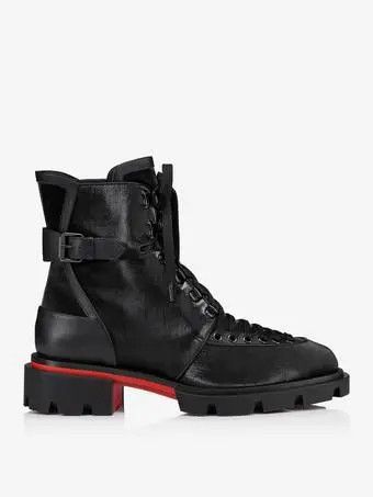 Christian Louboutin o1s1wg111124 Our Macademia Flat Toile in Black Size US 8 / EU 41 - 2 Thumbnail