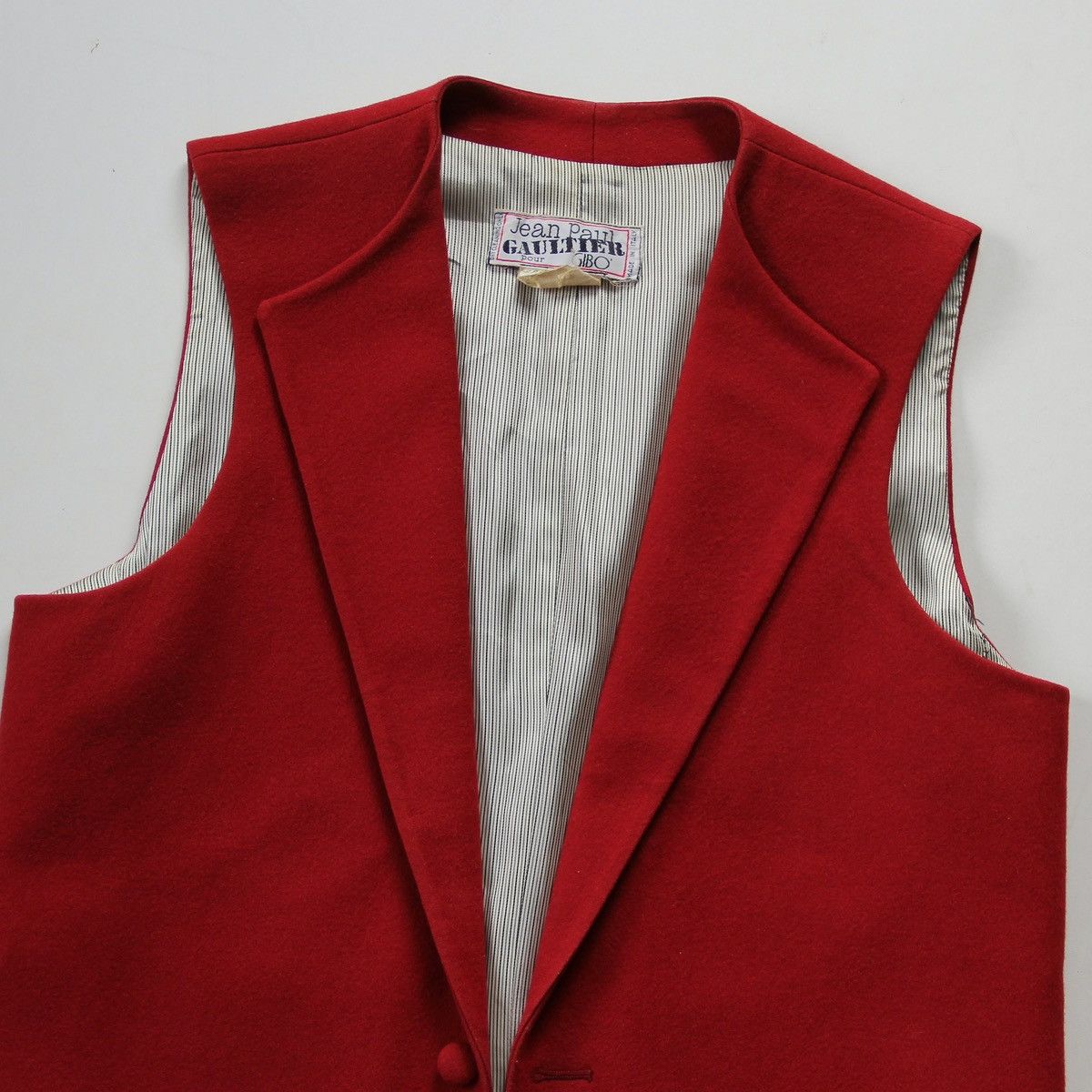 Jean Paul Gaultier Vintage 80s Jean Paul Gaultier Wool Waiters Vest Size US L / EU 52-54 / 3 - 8 Thumbnail