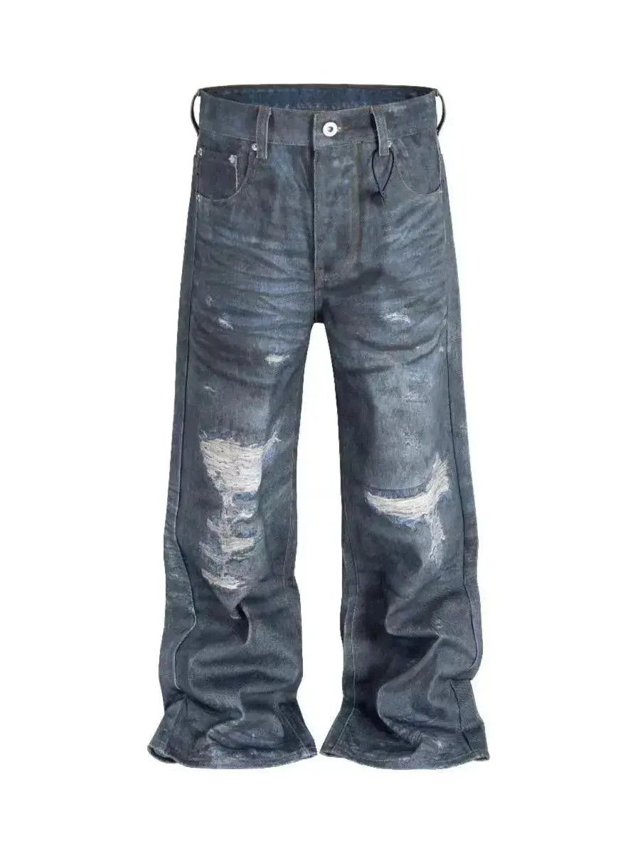 Japanese Brand Washed vintage street hip hop baggy y2k jeans Size US 32 / EU 48 - 3 Thumbnail