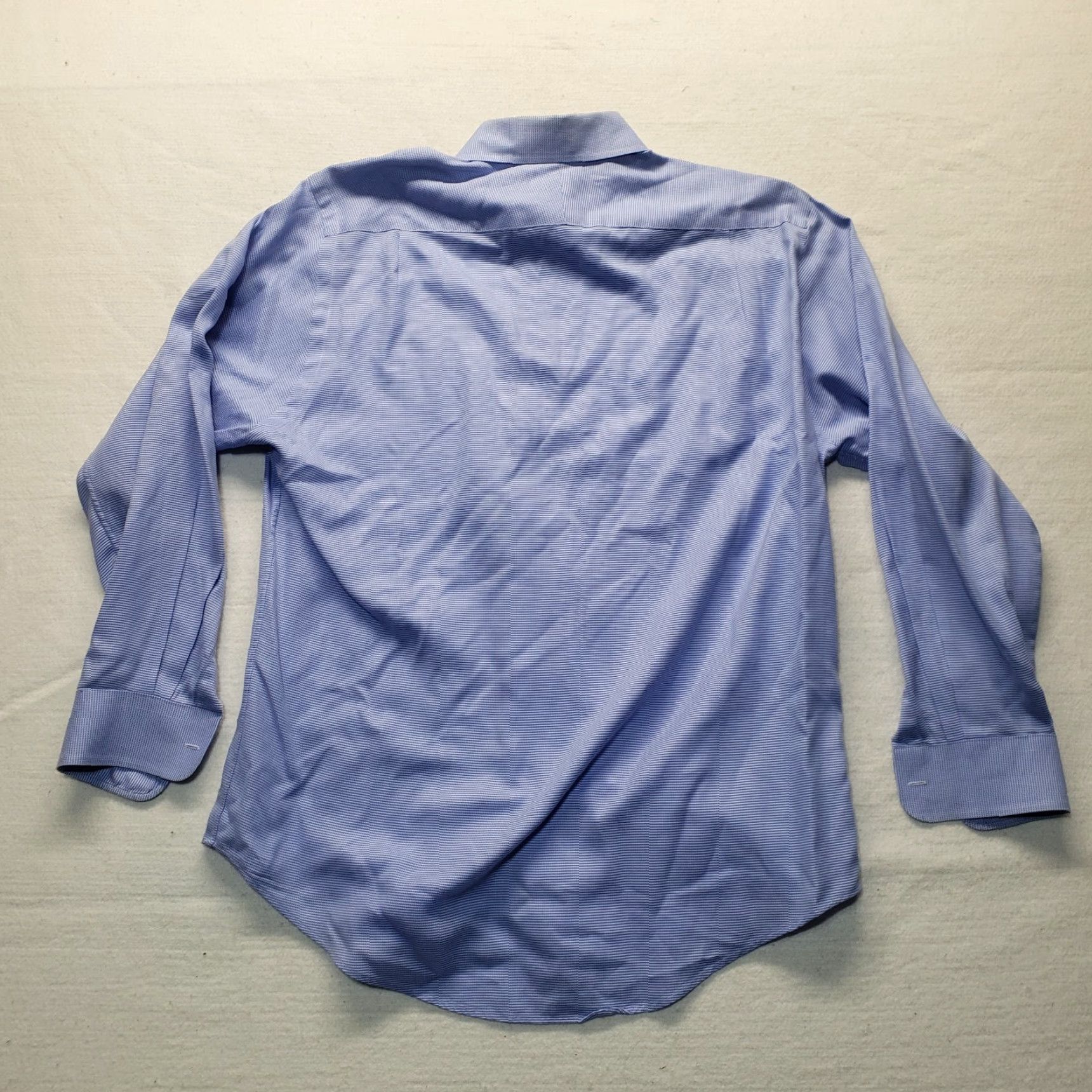 Nordstrom Nordstrom Shirt Button-Up Casual Blue Long Sleeve Adult Men's 15 32 Cotton Striped Size US M / EU 48-50 / 2 - 7 Thumbnail