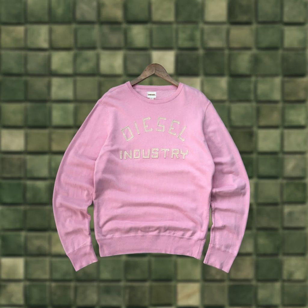 Diesel VINTAGE Diesel Sweatshirt Men L Pink Logo 90s Y2K Streetwear Designer Pullover Casual Size US L / EU 52-54 / 3 - 1 Thumbnail