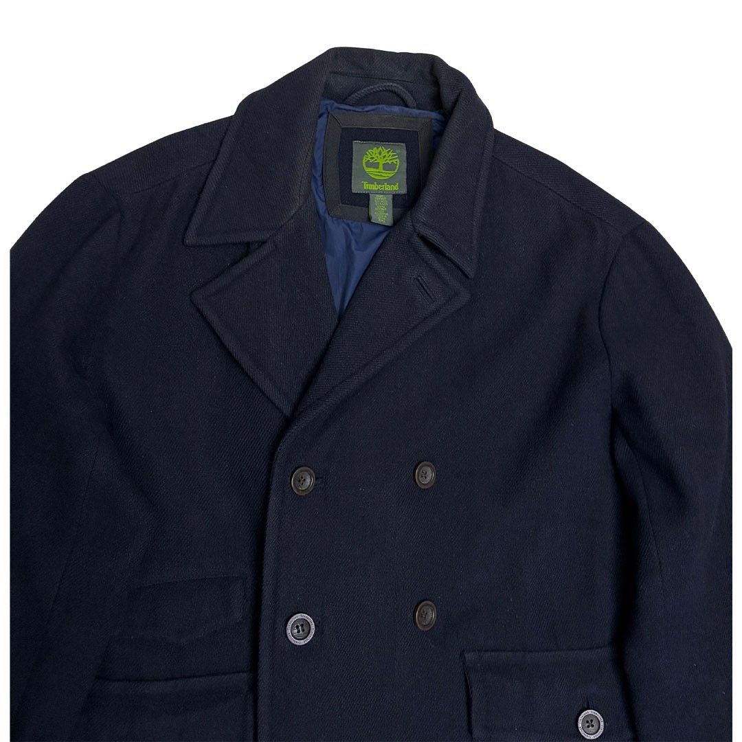 Timberland TIMBERLAND Wool Blend Business Casual Winter Pea Coat 2XL Size US XXL / EU 58 / 5 - 2 Thumbnail