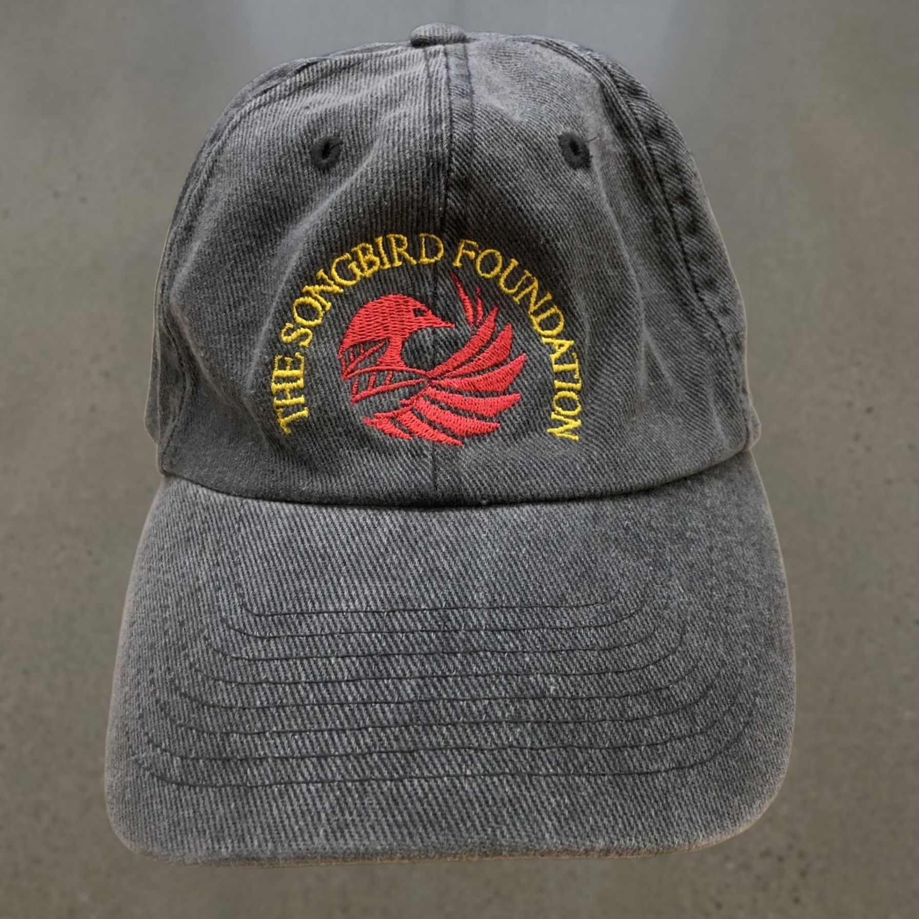Vintage Fahrenheit The Songbird Foundation Baseball Cap Hat Mens Gray One Size Cotton Curved Bill Size ONE SIZE - 1 Thumbnail