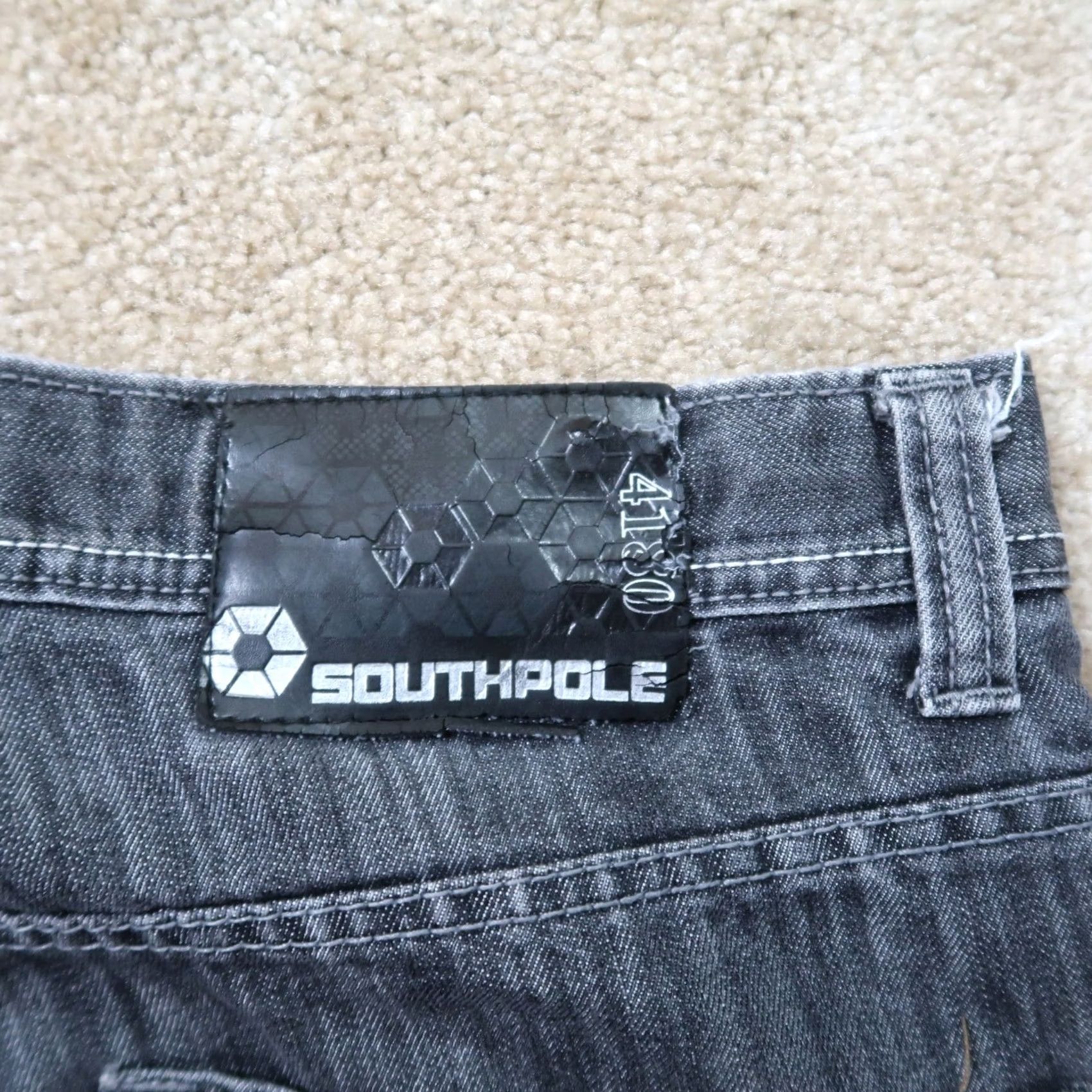 Southpole VINTAGE Southpole Jeans Mens 36x31 Black Denim Loose Baggy Fit Hip Hop Jeans Mens 36x31 Black Denim Hip Hop Boys? Size US 36 / EU 52 - 6 Thumbnail