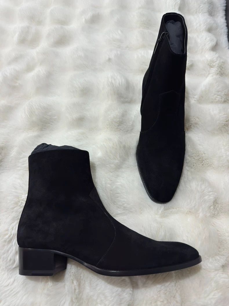 Saint Laurent Paris Saint Laurent Paris Wyatt Suede Men's Boots 2505-Nextarrow Size US 9 / EU 42 - 1 Thumbnail
