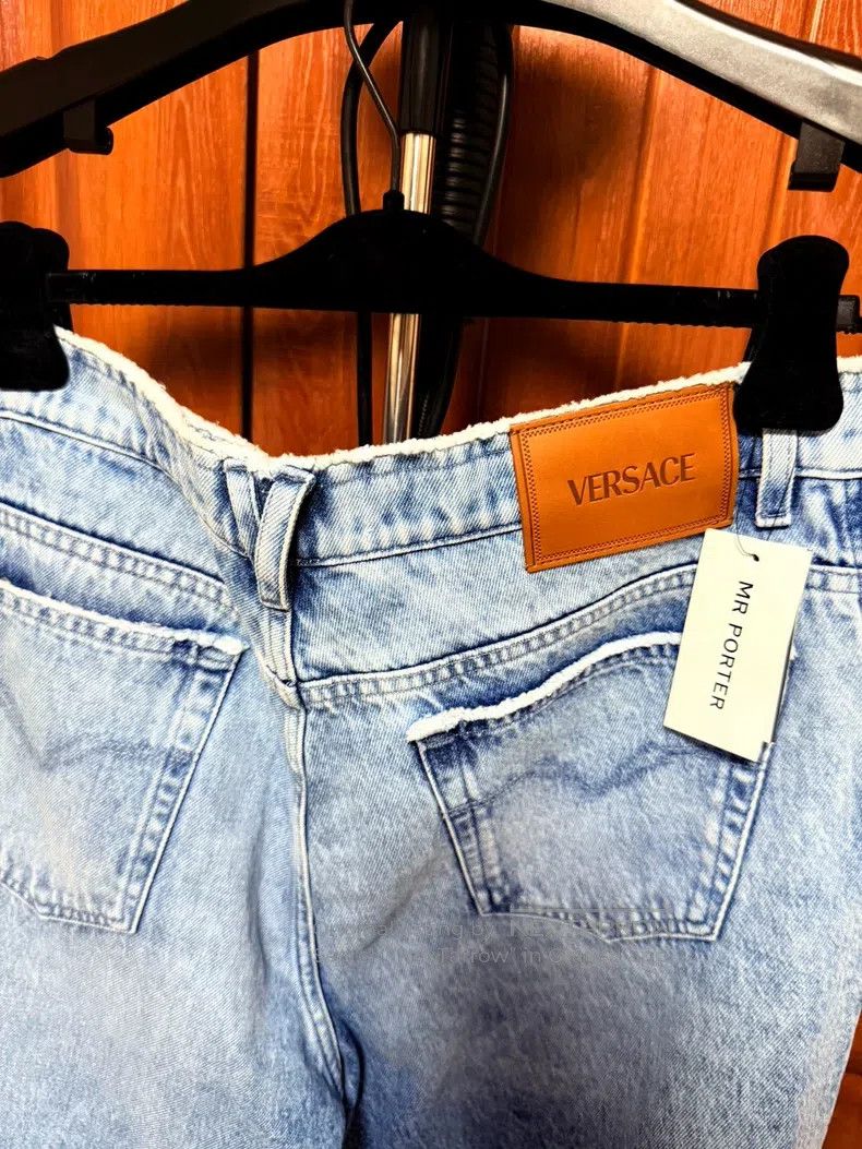 Versace Versace Washed wide-leg jeans Size US 34 / EU 50 - 7 Thumbnail