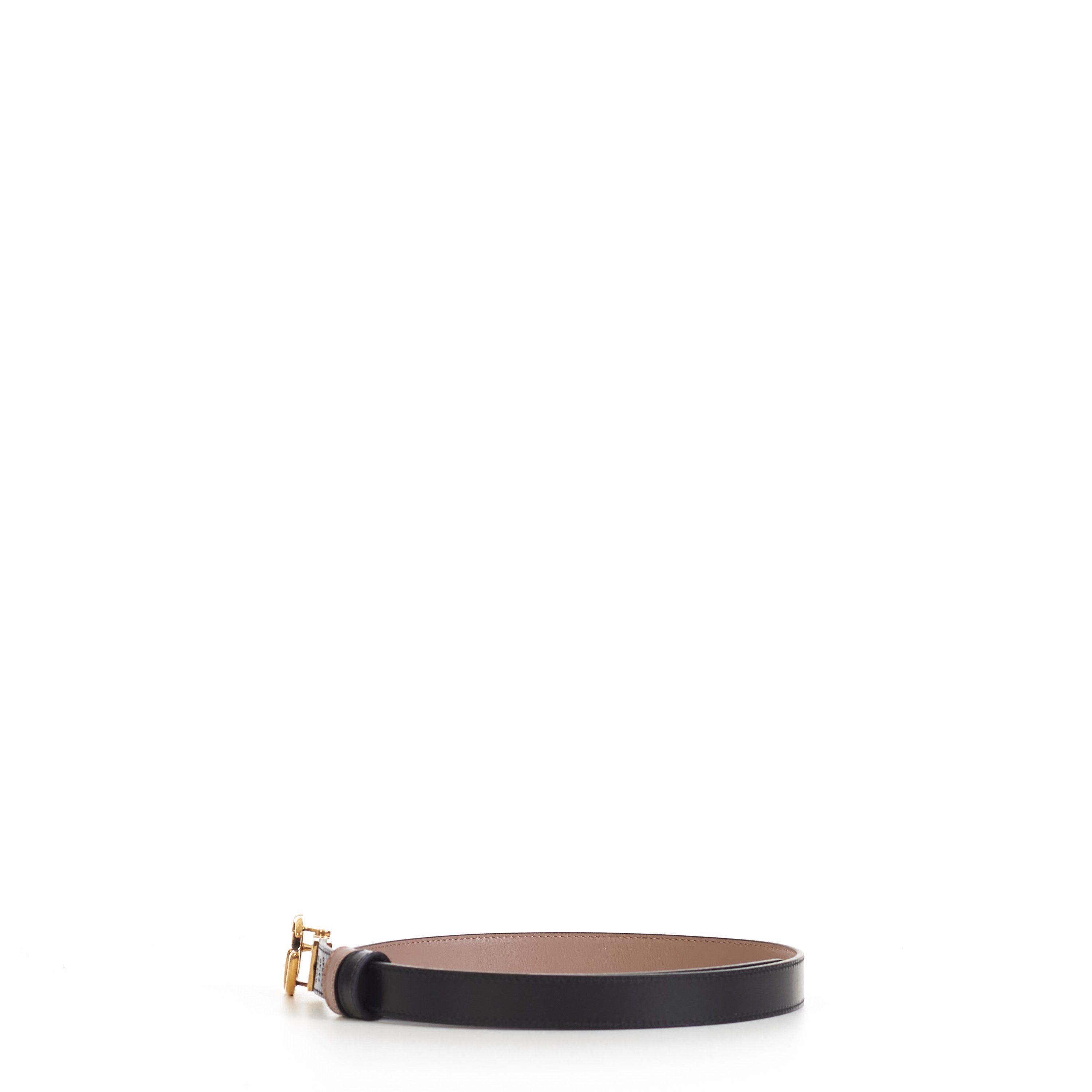 Gucci GG Marmont Reversible 2cm Belt In Pink And Black Leather Size ONE SIZE - 5 Thumbnail