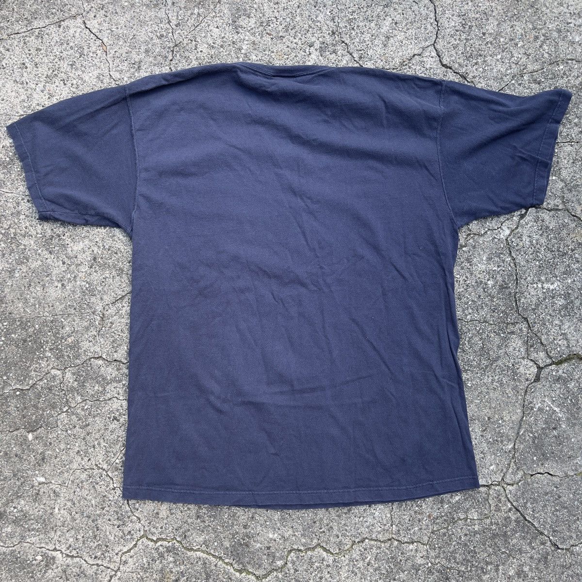 Vintage Vintage 90s Thrashed DISCUS ATHLETIC Navy Blank Shirt Size US XL / EU 56 / 4 - 5 Thumbnail