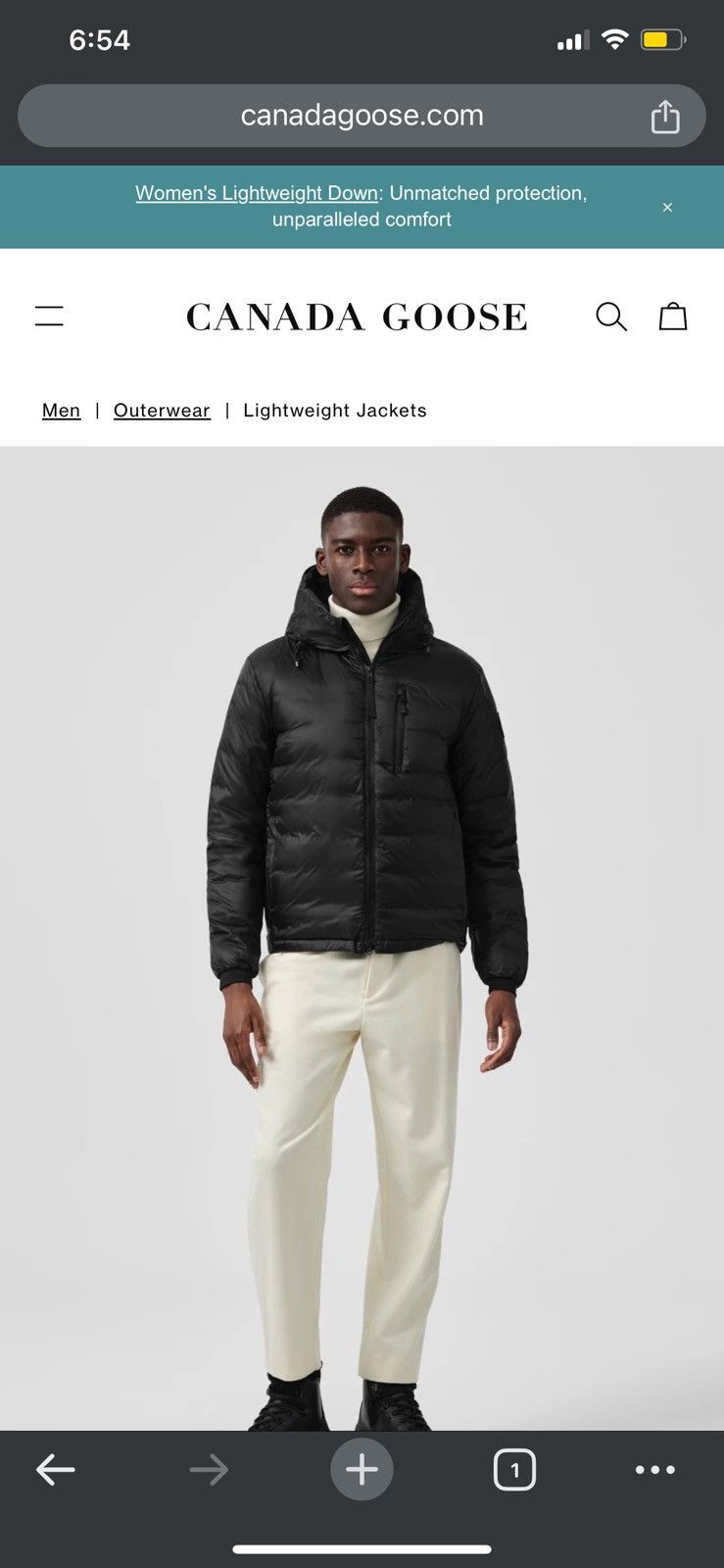 Canada goose light down jacket online